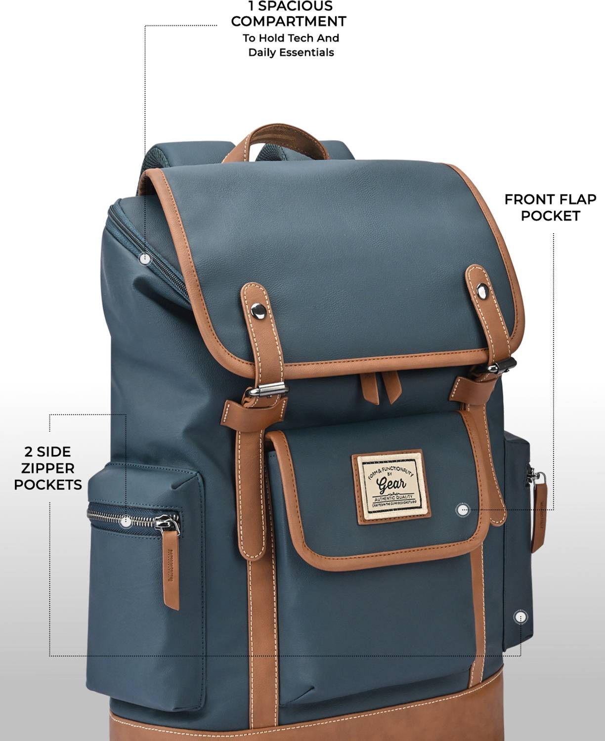 Gear Classic Anti Theft Knapsack 21L Laptop Backpack - Image 4