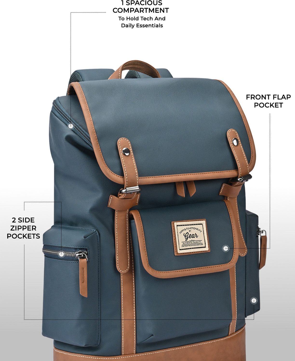 Image of Gear CLASSIC ANTI THEFT KNAPSACK 21 L Laptop Backpack