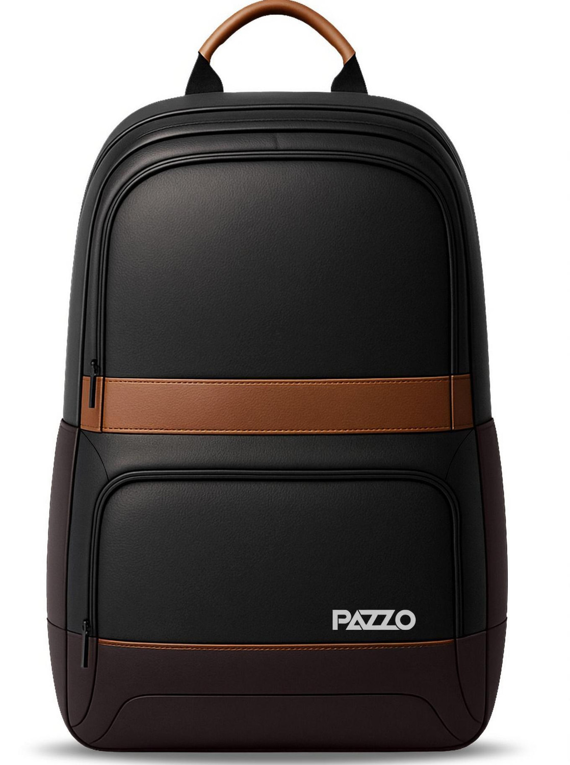 Image of PAZZO Classic Anti Theft Faux Leather Office /Travel /College with 15.6 inch Sleeve for Men 30 L Laptop Backpack