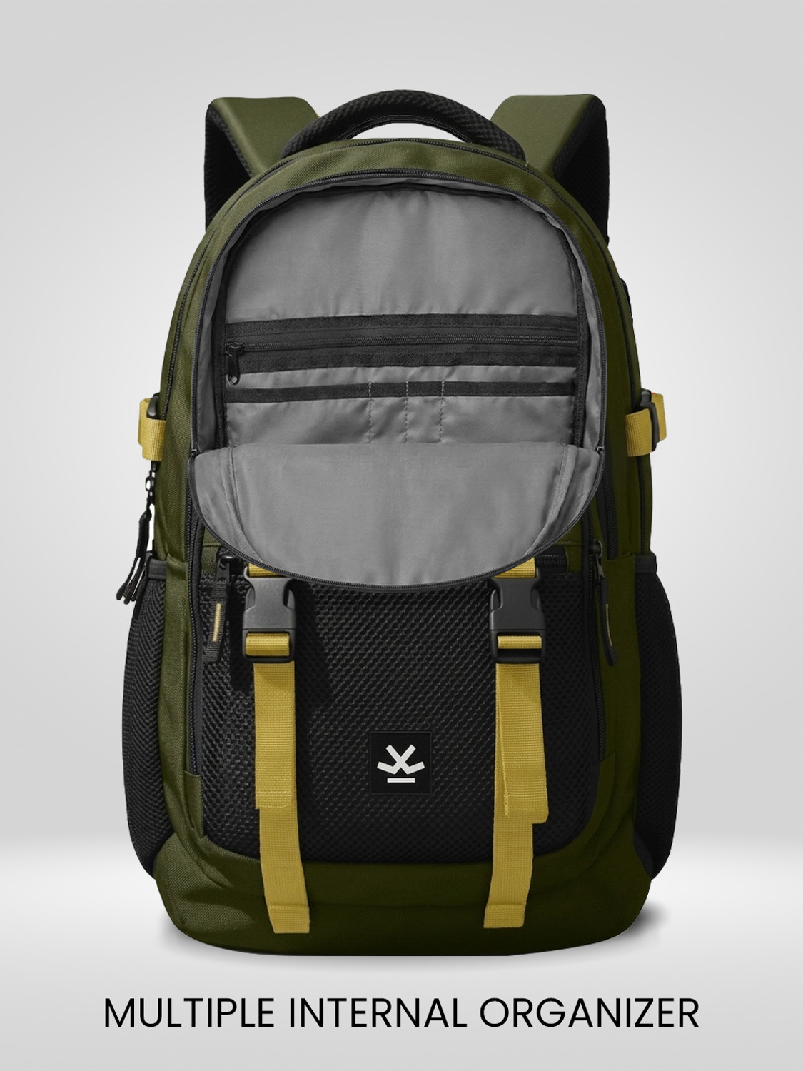 Image of WROGN Unisex Ashper 2.0 with USB Port, Rain Cover and Reflective Strip 42 L Laptop Backpack