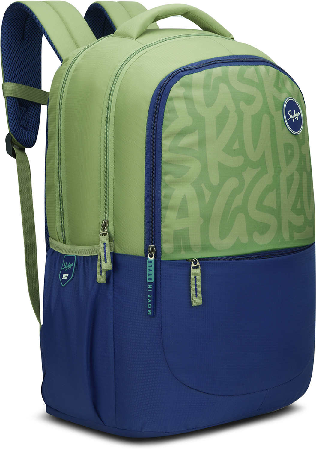 Image of SKYBAGS Klan Plus Caligraphy School Backpack for Boys & Girls with 3 Compartments 37 L Backpack