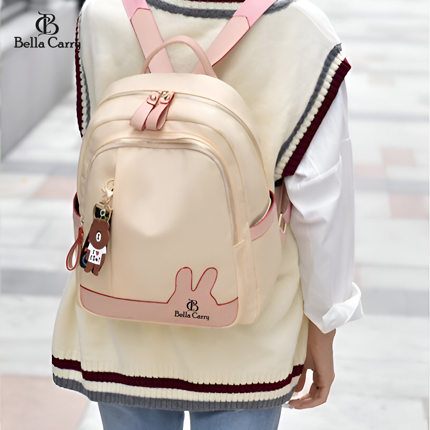 Image of BELLA CARRY European And American Fashion Backpack Girls,College Bag for Girls 17 L Backpack