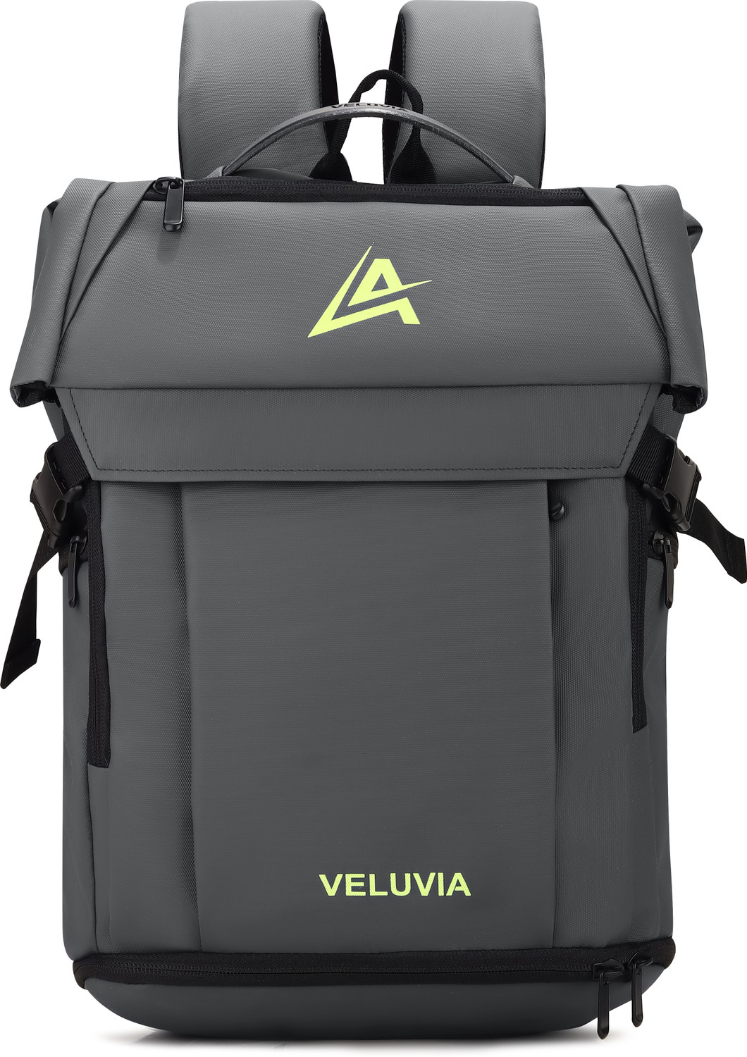 Image of veluvia Large 40 L Laptop Backpack BACKPACK TRAVELMATE 40L LARGE COMPARTMENT LAPTOP BAG (Grey)