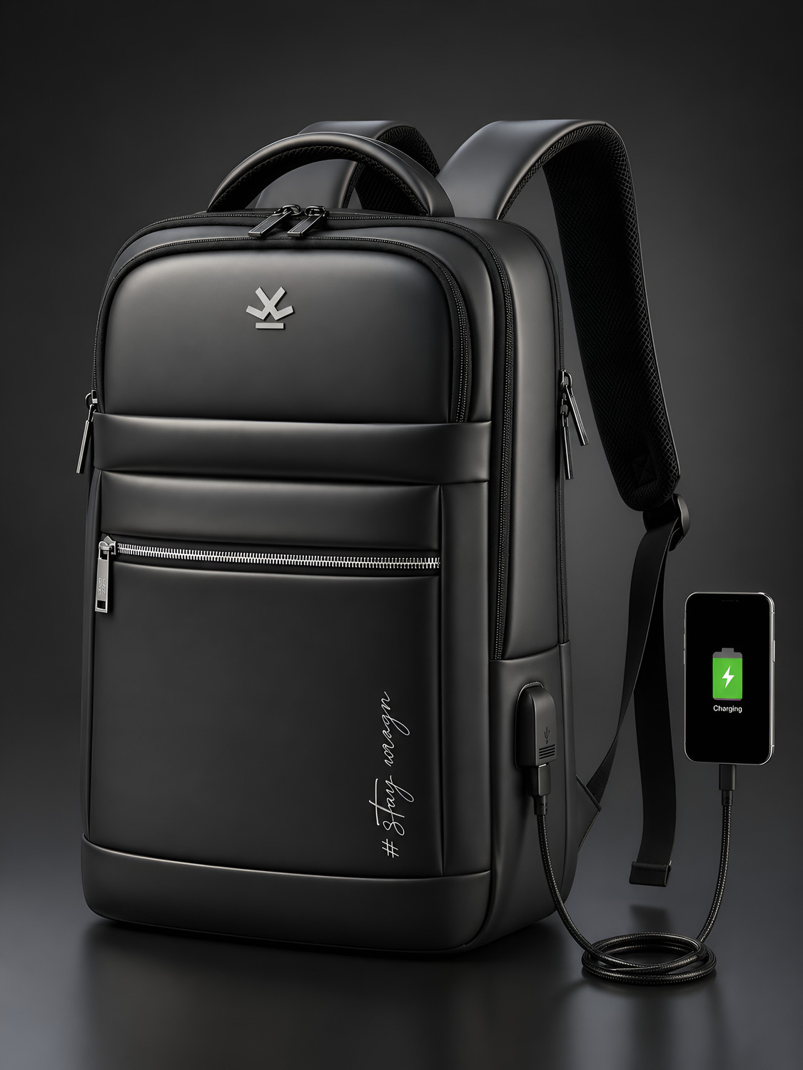 Image of WROGN Premium Anti-Theft Backpack USB Charging Port Travel Office Bags 32 L Backpack
