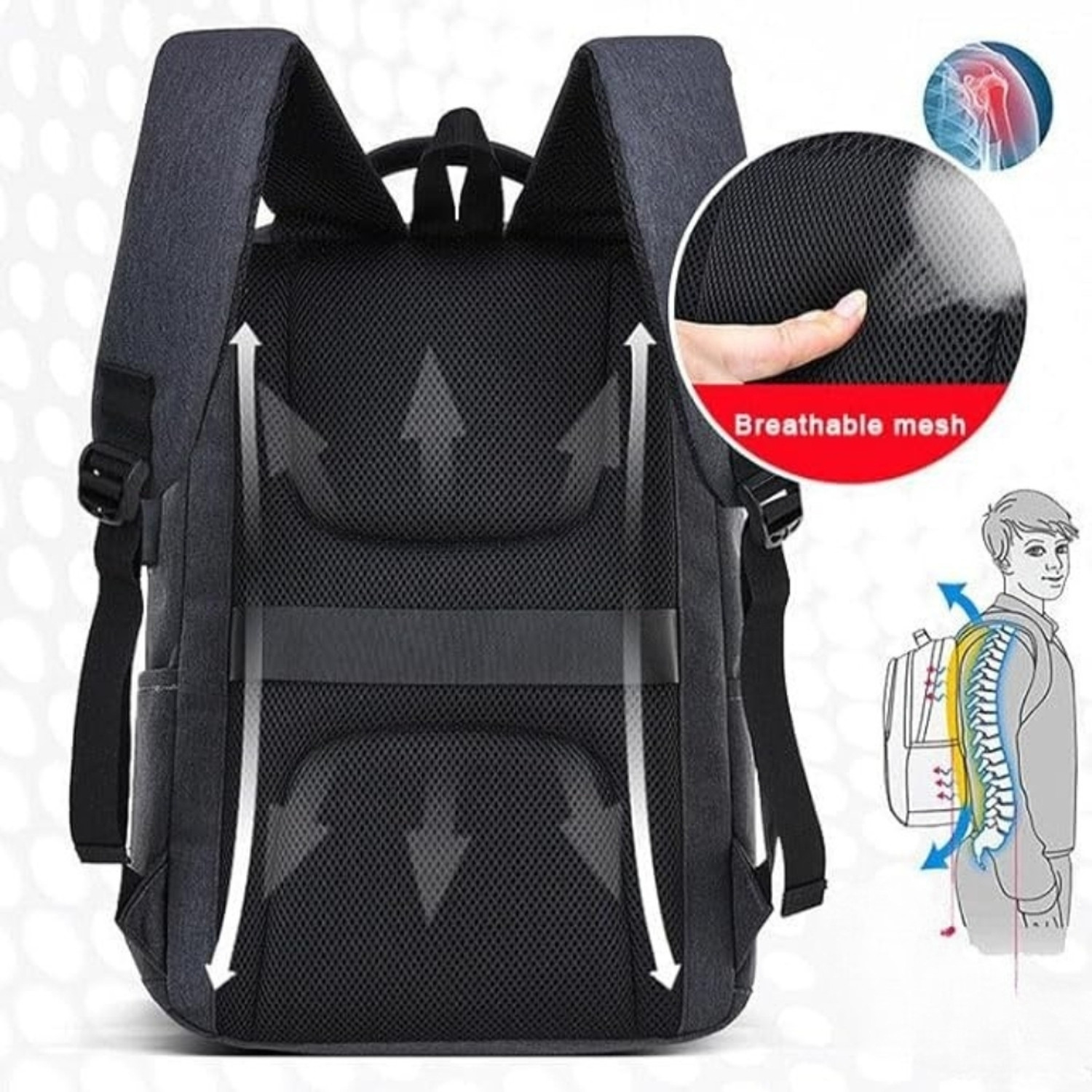 Image of PROVOGUE backpack school bag laptop bag office college travel backpack(S-19*13) 30 L Backpack