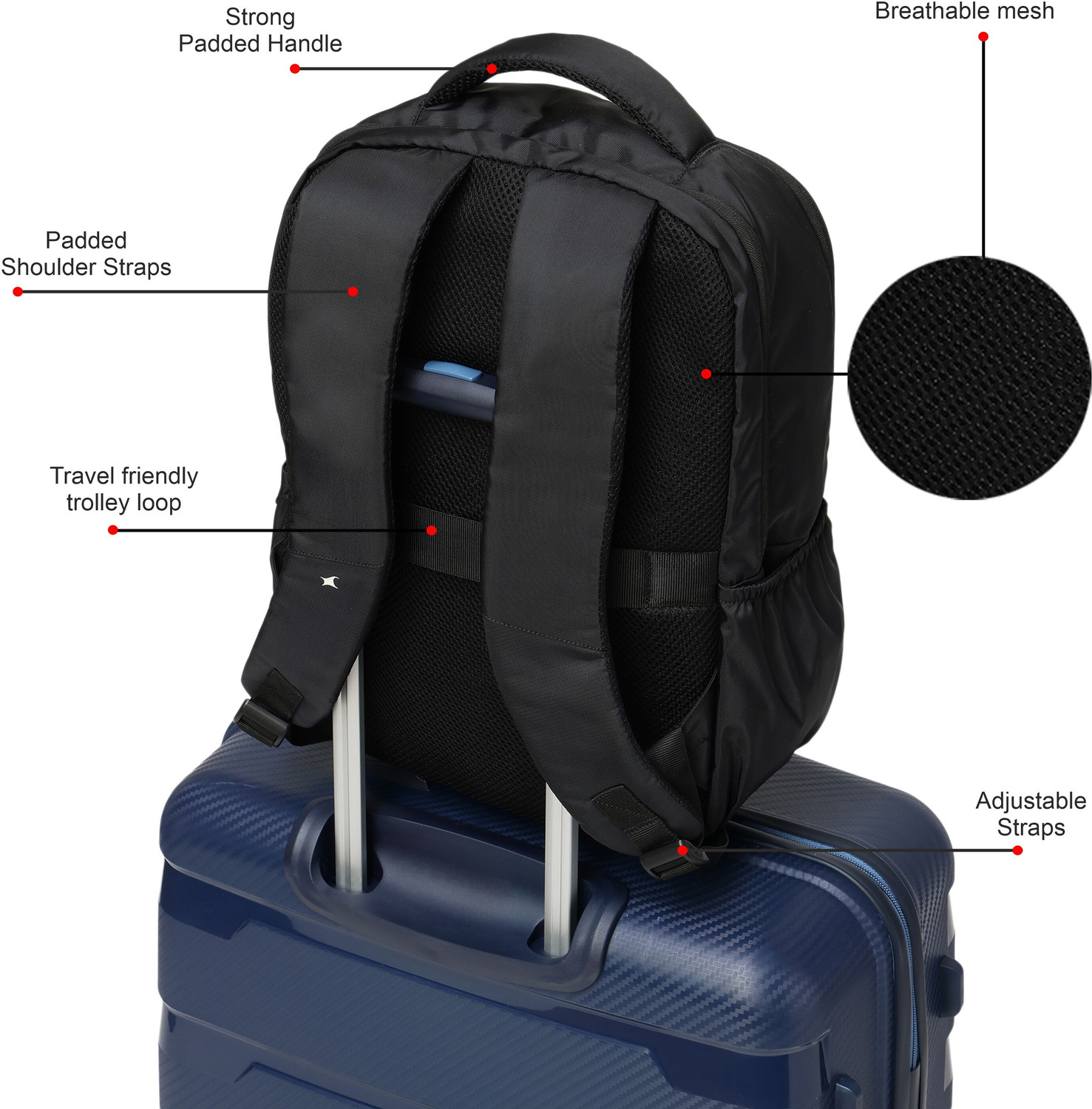 Image of Fastrack Unisex Carryall Laptop Backpack with 15 inchLaptopSleeve 20 L Laptop Backpack