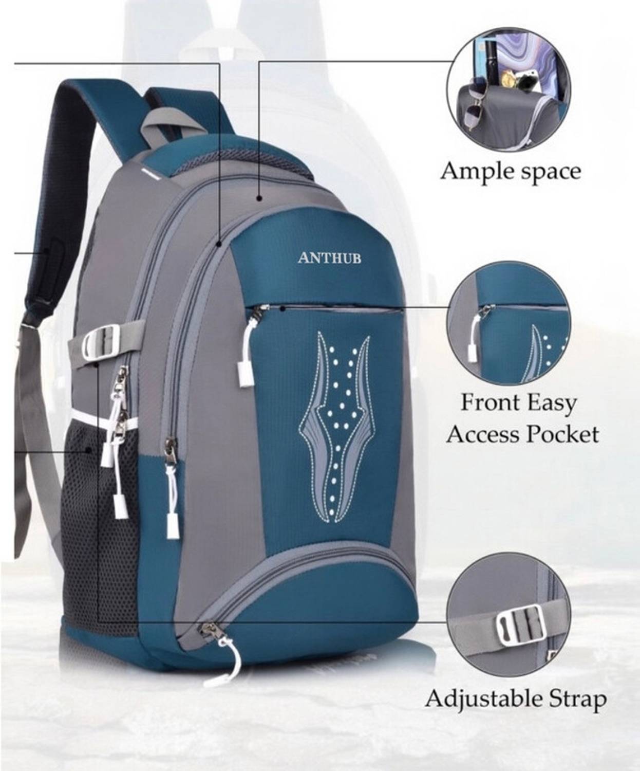 ANTHUB Laptop Backpack Large 35L backpack men and women backpack for school bag 35 L Laptop Backpack
