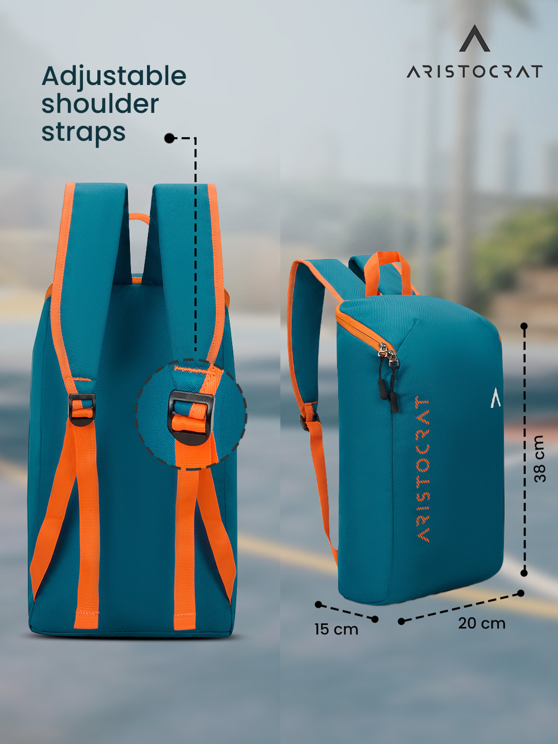 Image of ARISTOCRAT Berry Casual Daypack with Adjustable Shoulder Strap | Gym,Travel & Everyday Bag 11 L Backpack