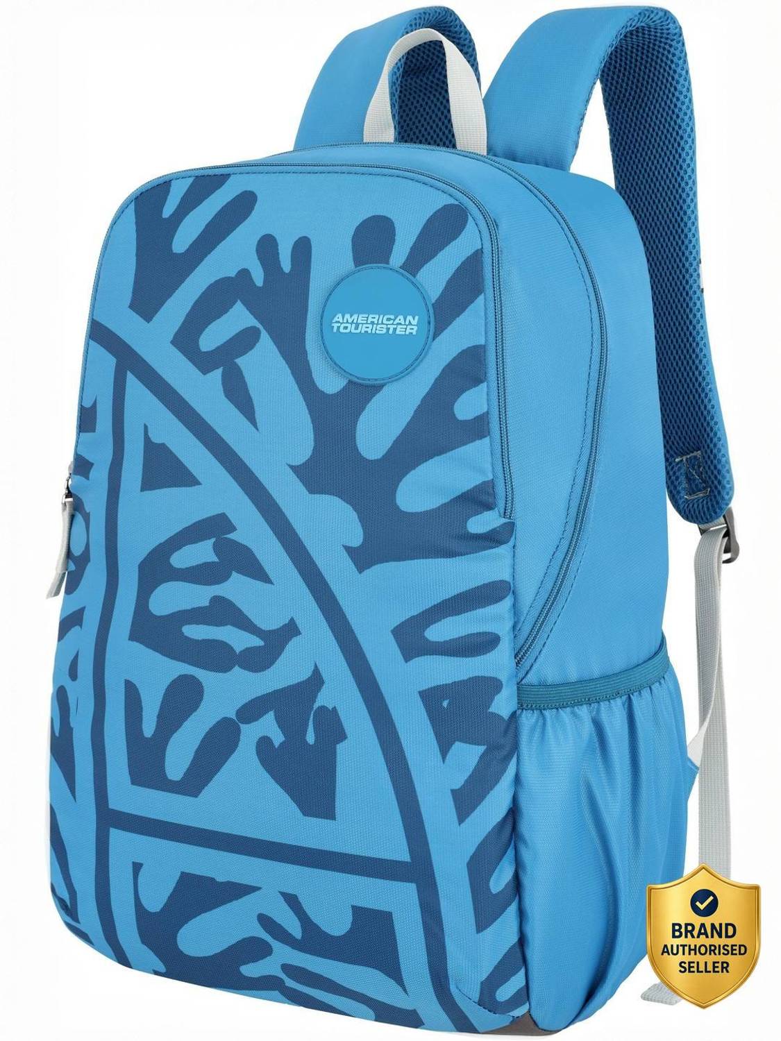 american tourister tech q 29 l laptop backpack blue Ltrs Casual 2 Compartment (AMT Mist SCH BAG01 Blue) with Tosaa Lunch Box Fashion and ready to roll Backpack American Tourister Tech Q