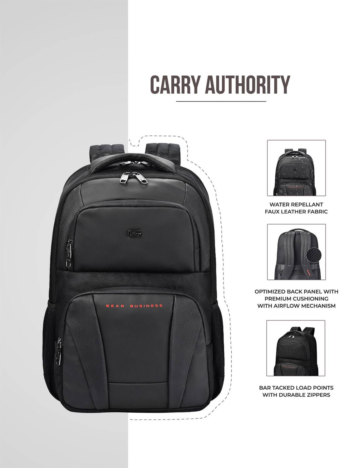 Gear Fortuner Business Laptop Backpack 17L - Image 4