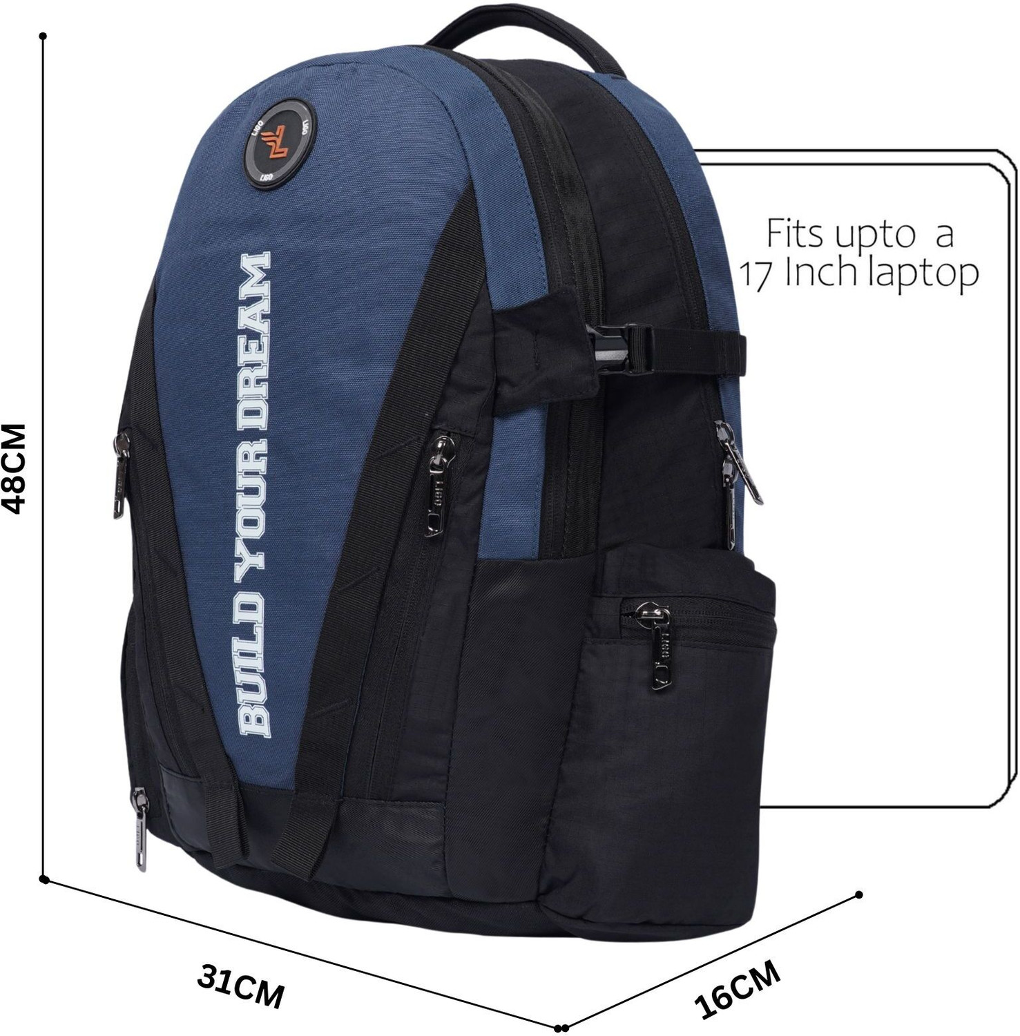 Image of Ligo Water Resistant Bag Travel, Office & College Bag for Men & Women 25 L Laptop Backpack