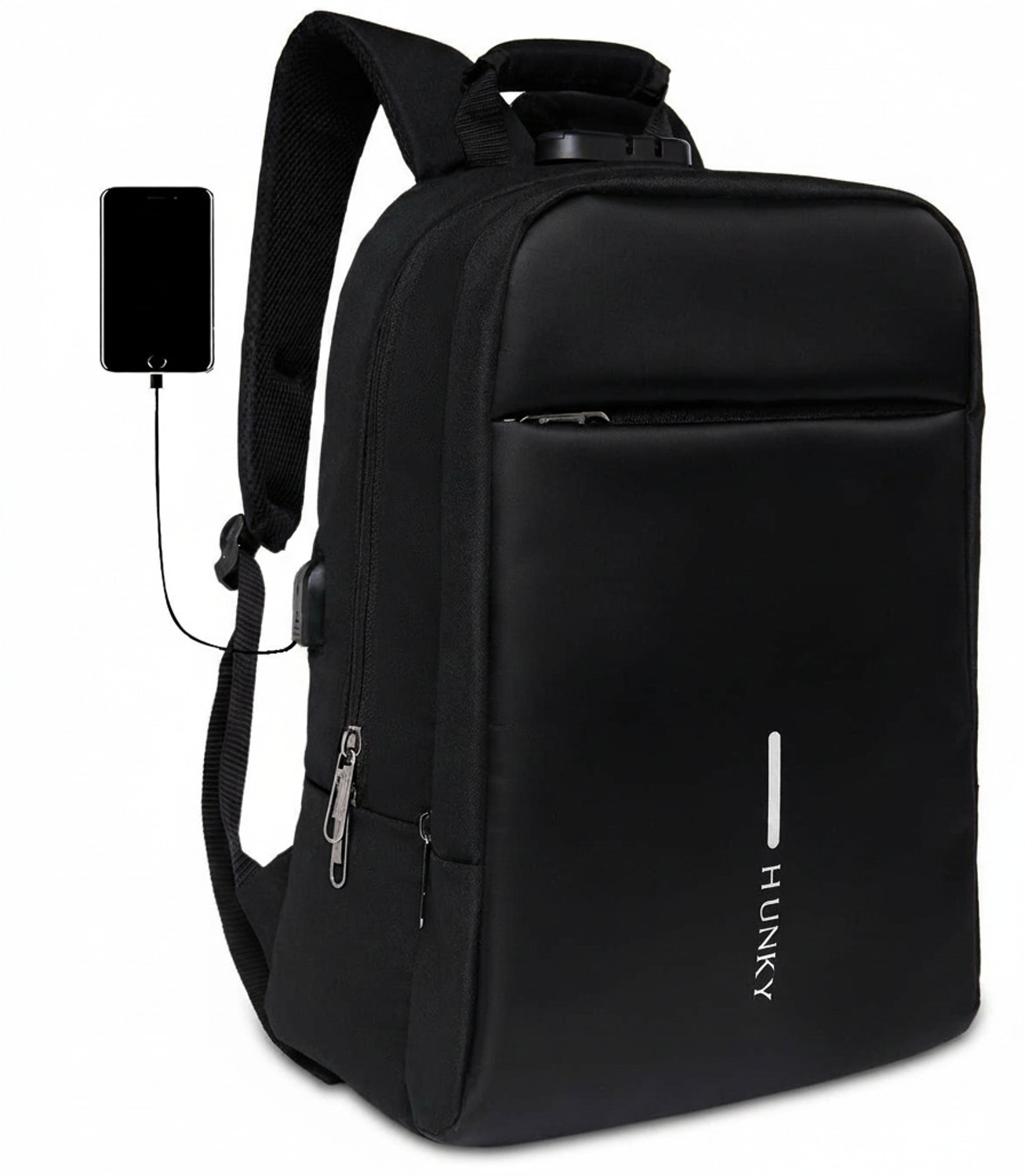 Image of Hunky Anti Theft Laptop Backpack | Number Lock | USB Charging | 15.6 Inch Laptop Waterproof Backpack