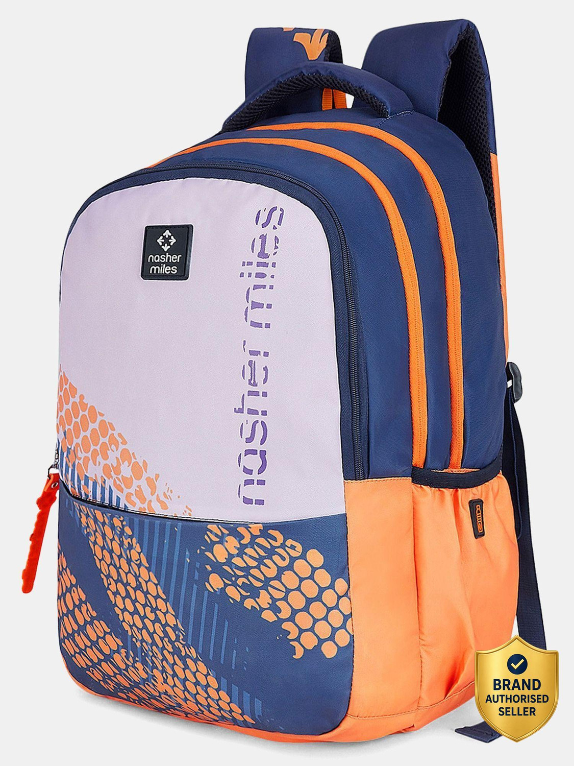 Image of NASHER MILES Kinetics | 3 Compartments | Rain Cover | Casual | College | School 45 L Laptop Backpack