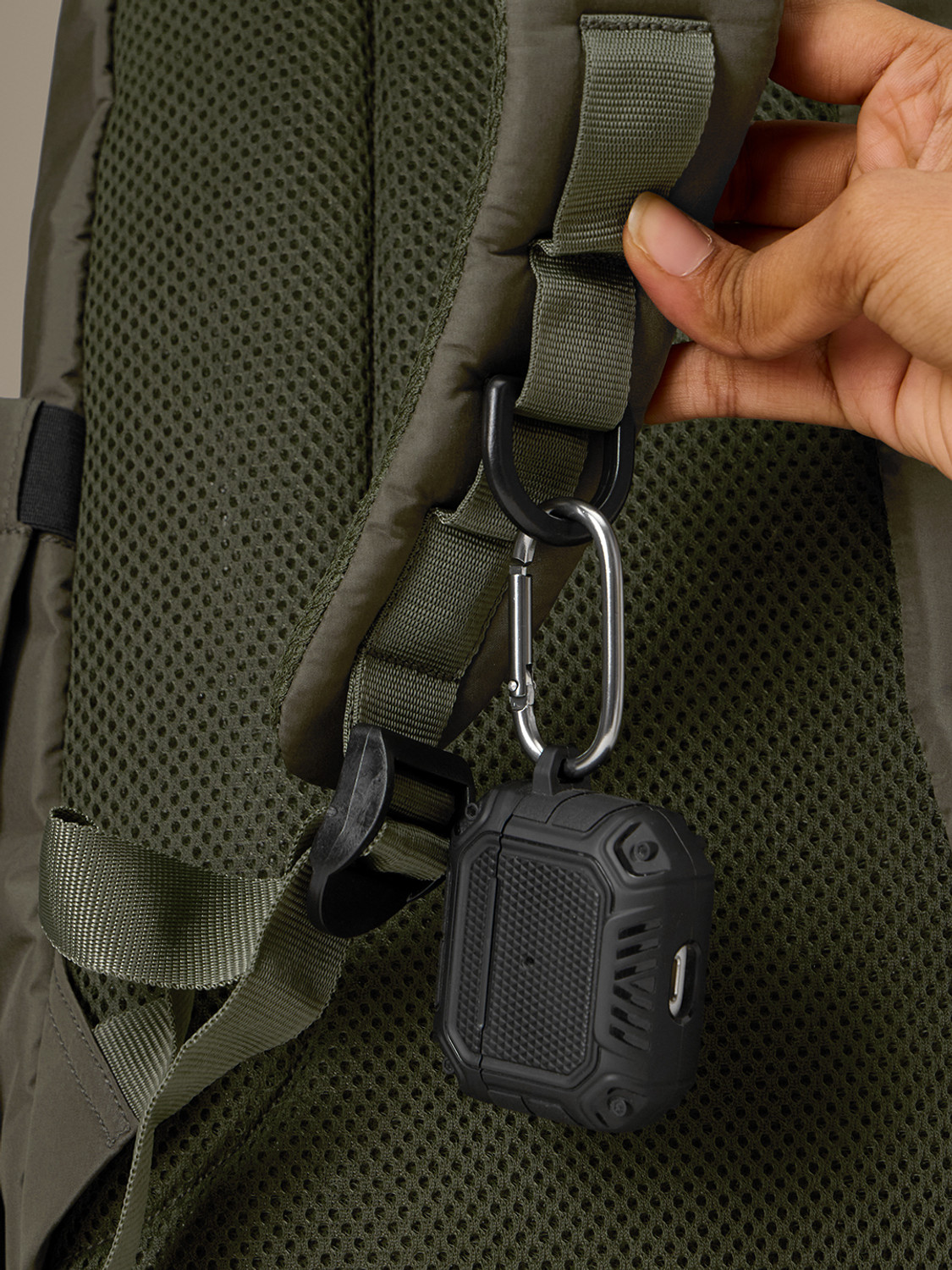 Image of The Souled Store Utility Backpack: Army Green 17 L Backpack