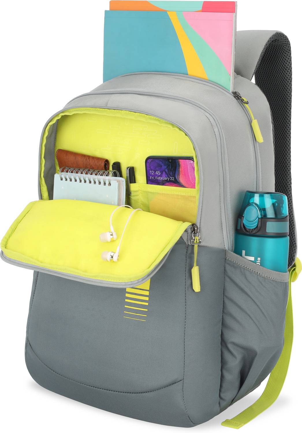 American Tourister Alden 27L Gray Backpack - Image 2
