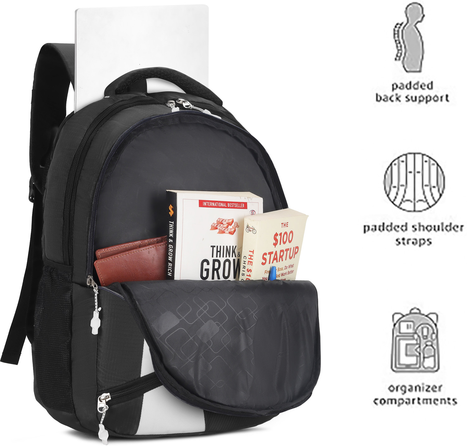 Image of Sonex Large Laptop Backpack Unisex Casual Waterproof Laptop /Office /School /College Rucksack - 25 L