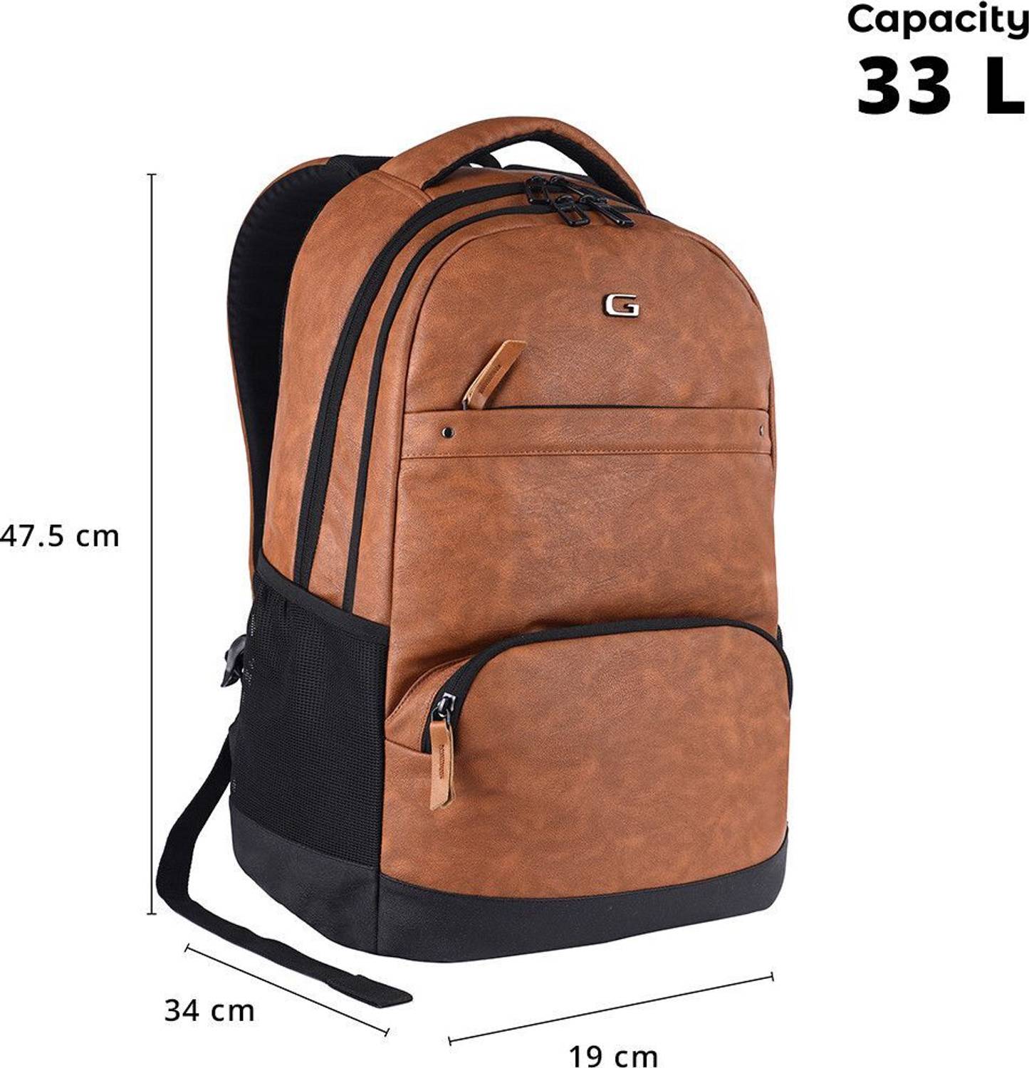 Gear Vintage 2 33L Leather Laptop Backpack - Image 4