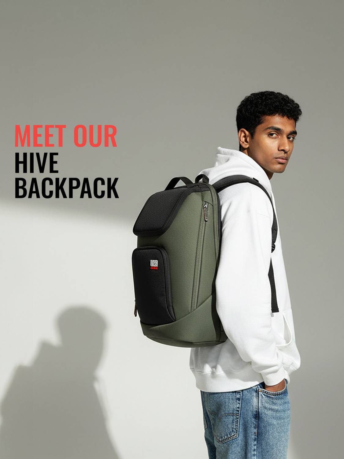 Urban Jungle Hive Workpack-Olive 18 L Laptop Backpack Olive