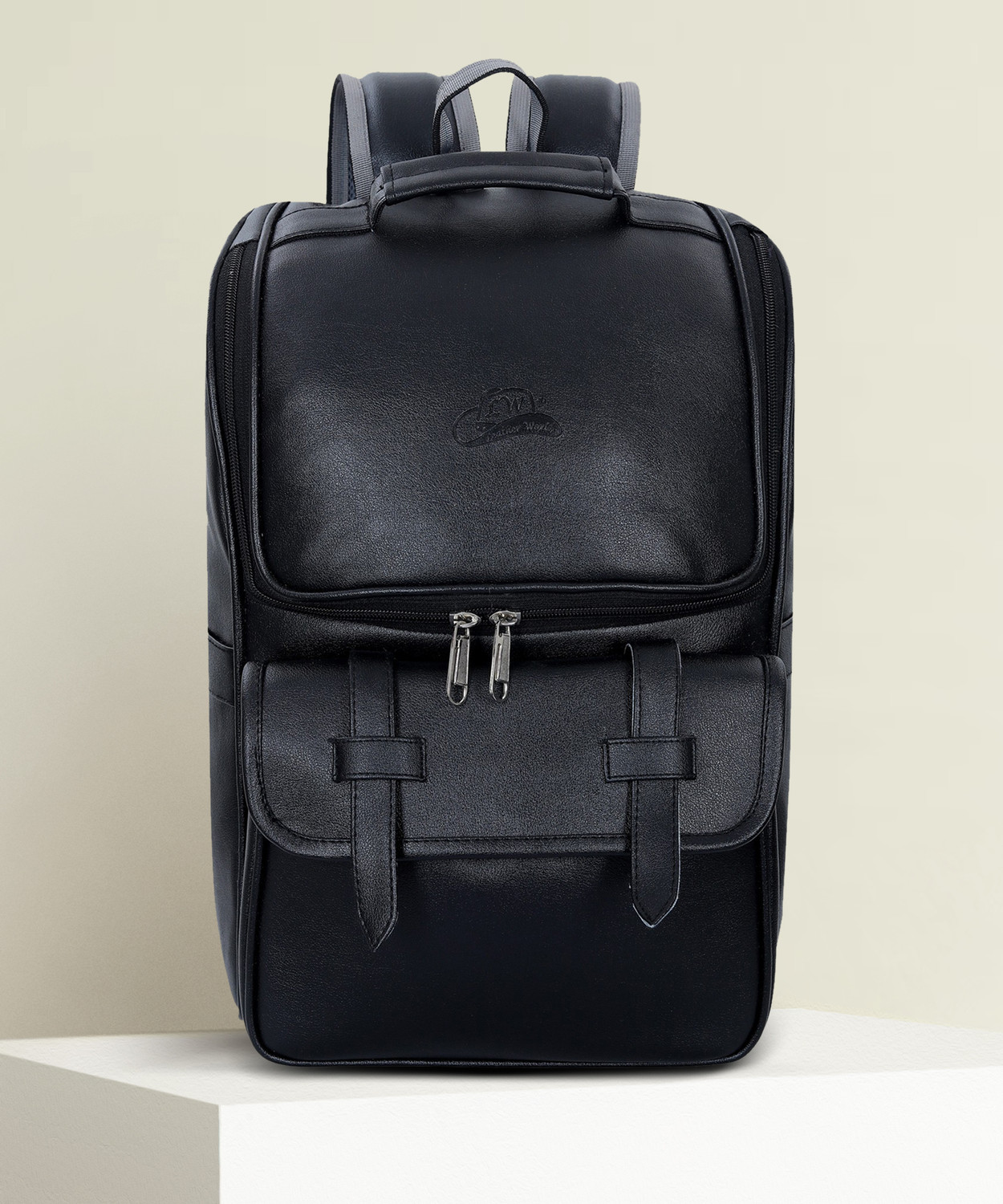Image of Leather World College Backpack Casual Backpack Office Backpack 13 L Laptop Backpack