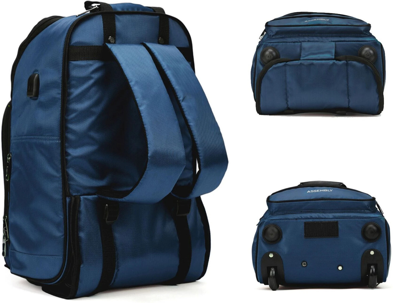 Image of Assembly Premium Laptop Trolley Roller Case - Two wheels - USB Charging Port 30 L Trolley Backpack