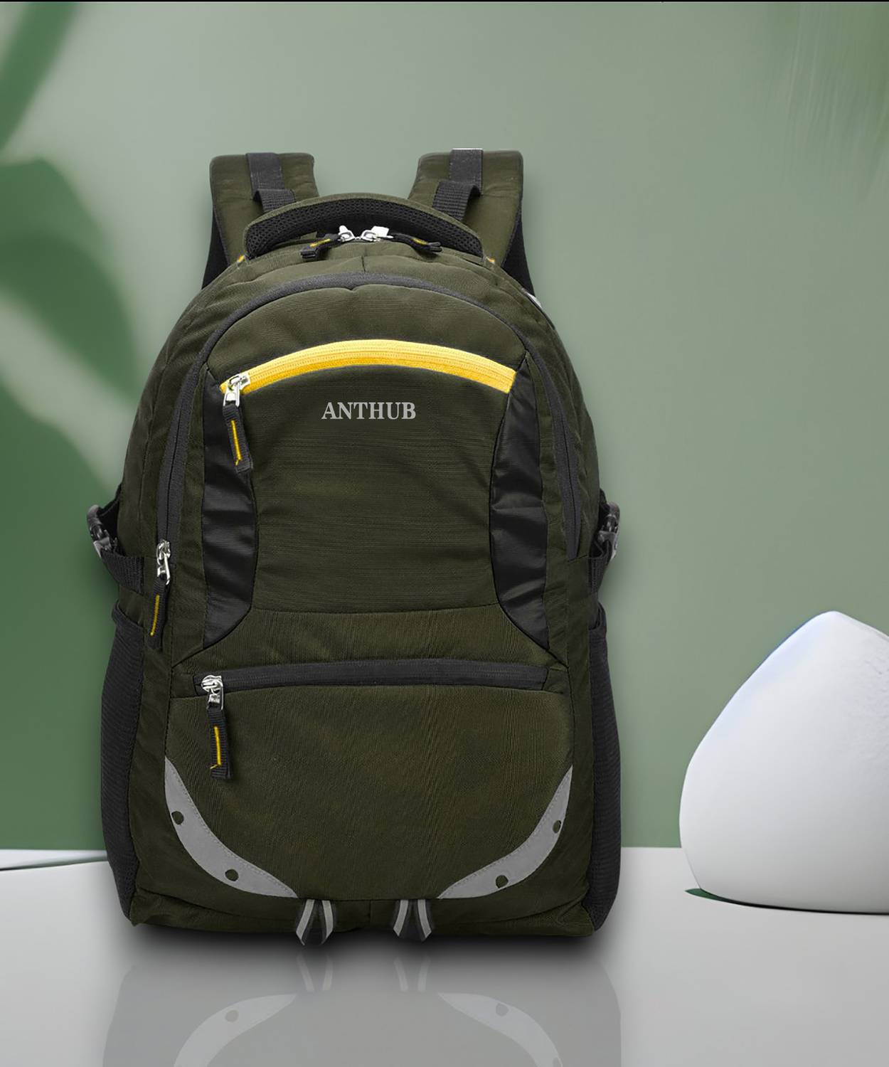 ANTHUB Laptop Backpack Unisex Spacy with Rain Cover And Reflective Strip 35 L Laptop Backpack