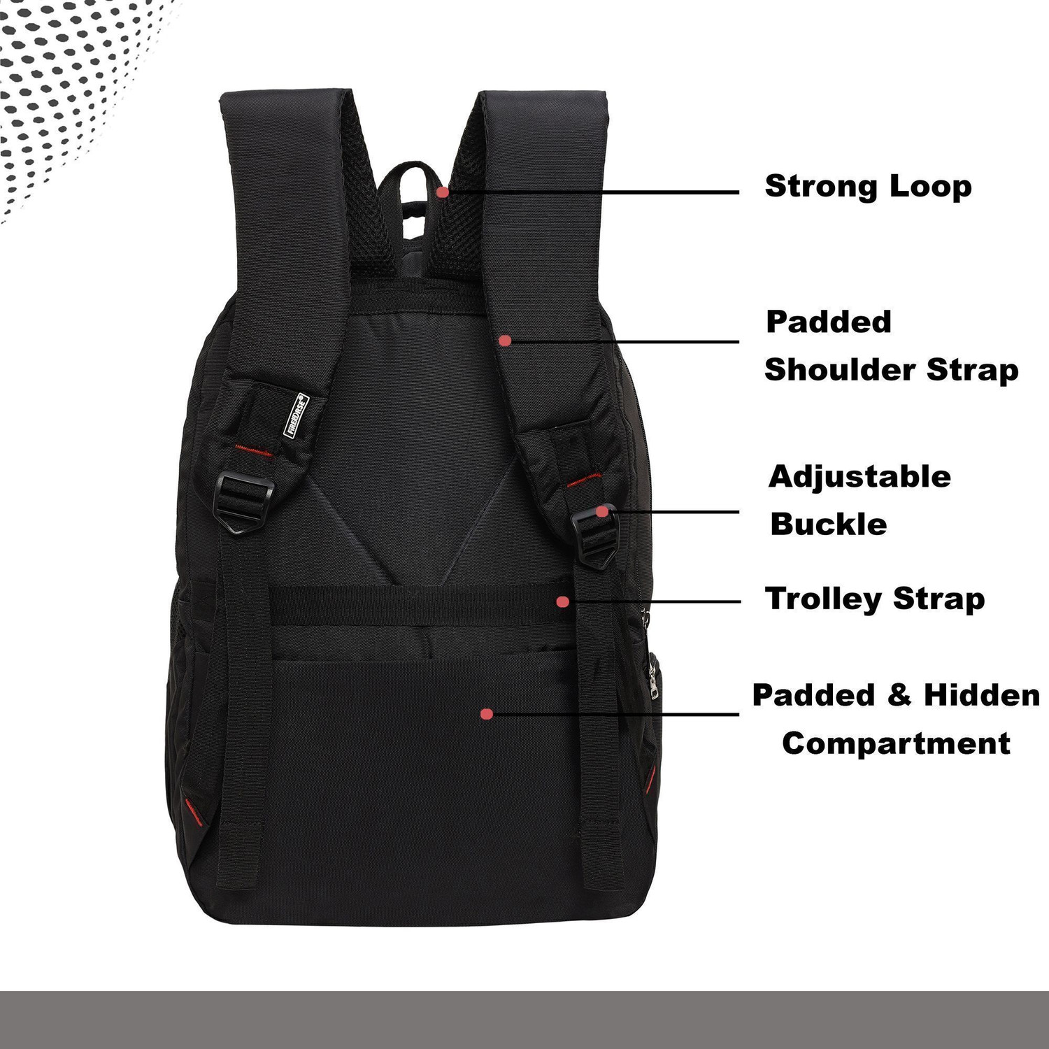 Image of FireHorse Anti Theft Laptop Bags for Men & Women, Heavy Duty Travel, Office & College Bag 45 L Backpack
