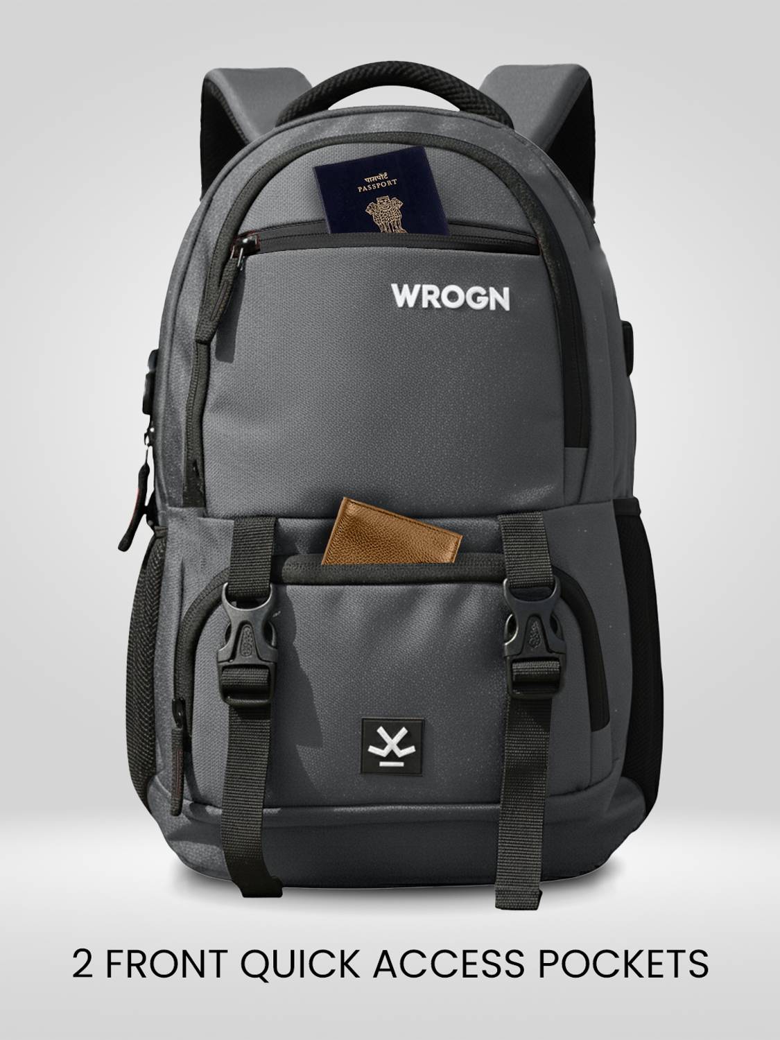 WROGN ASHPER 40L Laptop Backpack with USB - Image 4