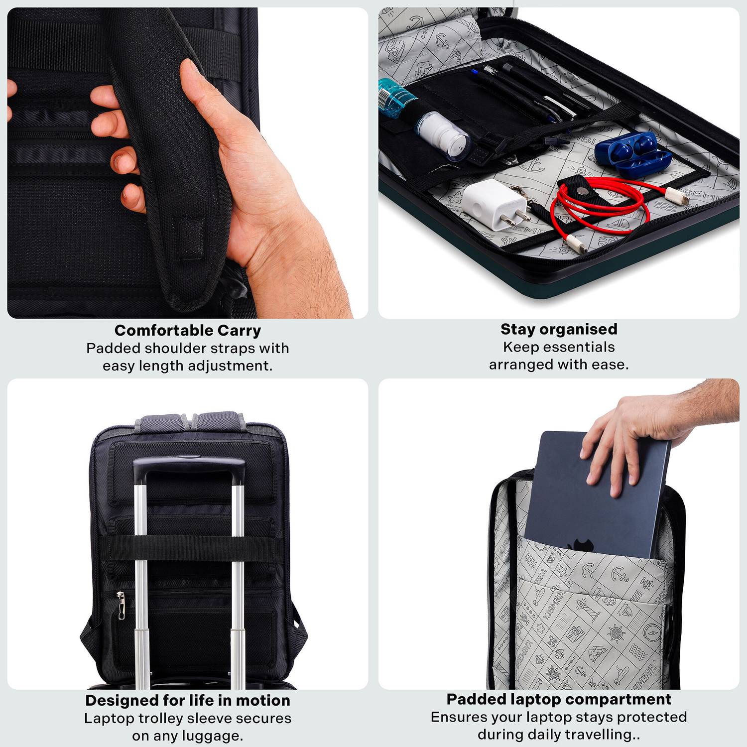 Assembly Hard Shell Sleek Travel Bag with Padded Compartment 12 L Laptop  Backpack Green - Price in India | Flipkart.com