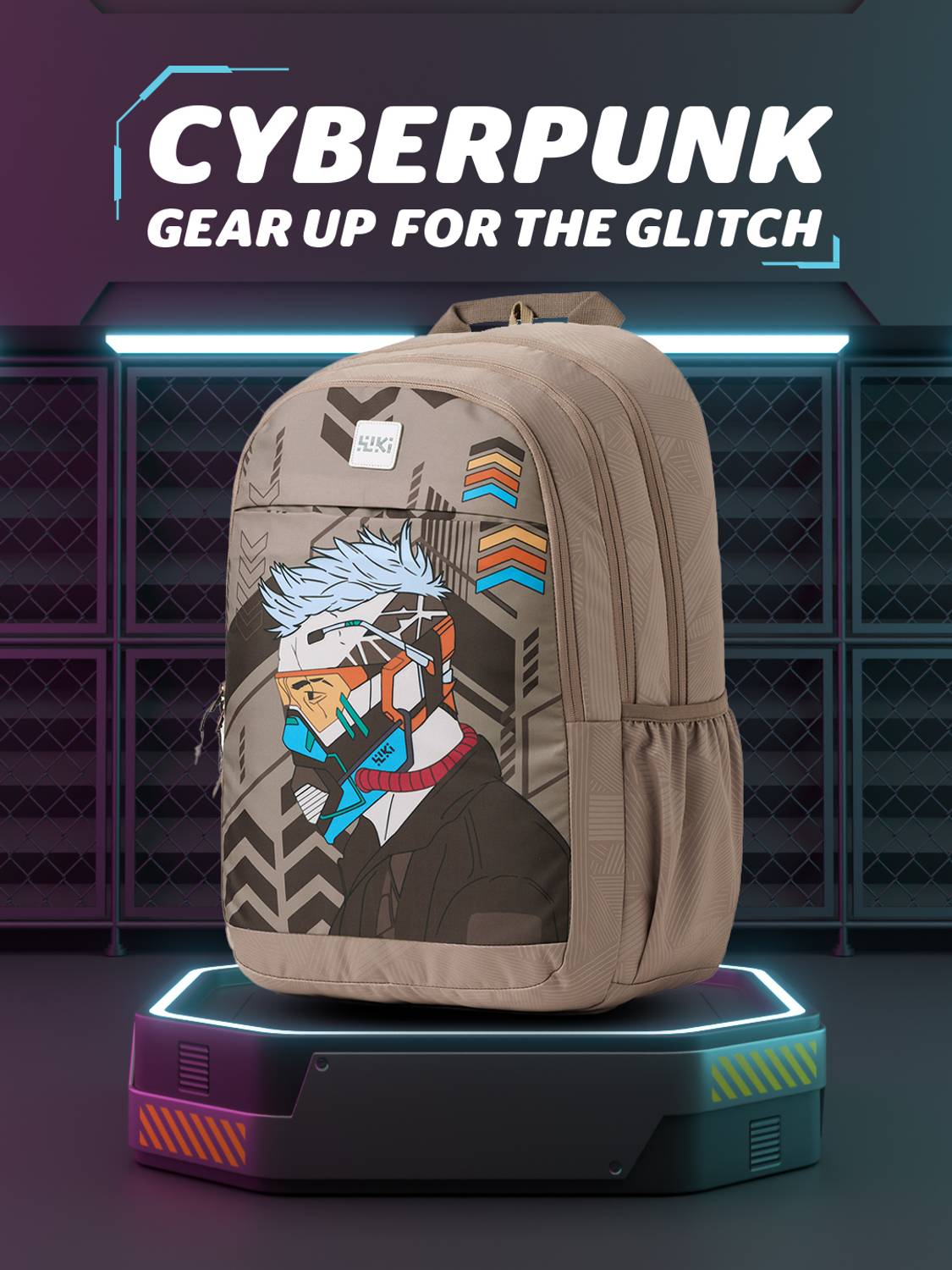 Wildcraft Cyber_Punk 4.0 Seige 45L Beige Backpack - Image 3