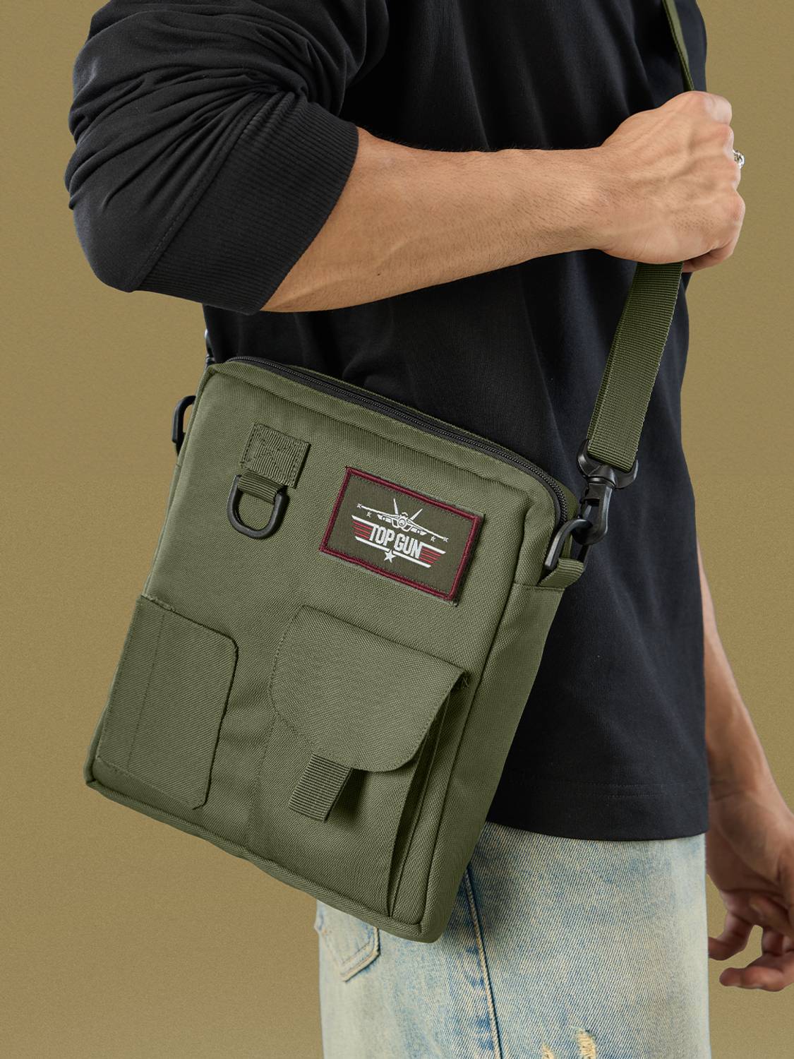 The Souled Store Top Gun: Maverick Gear 40 L Backpack Olive
