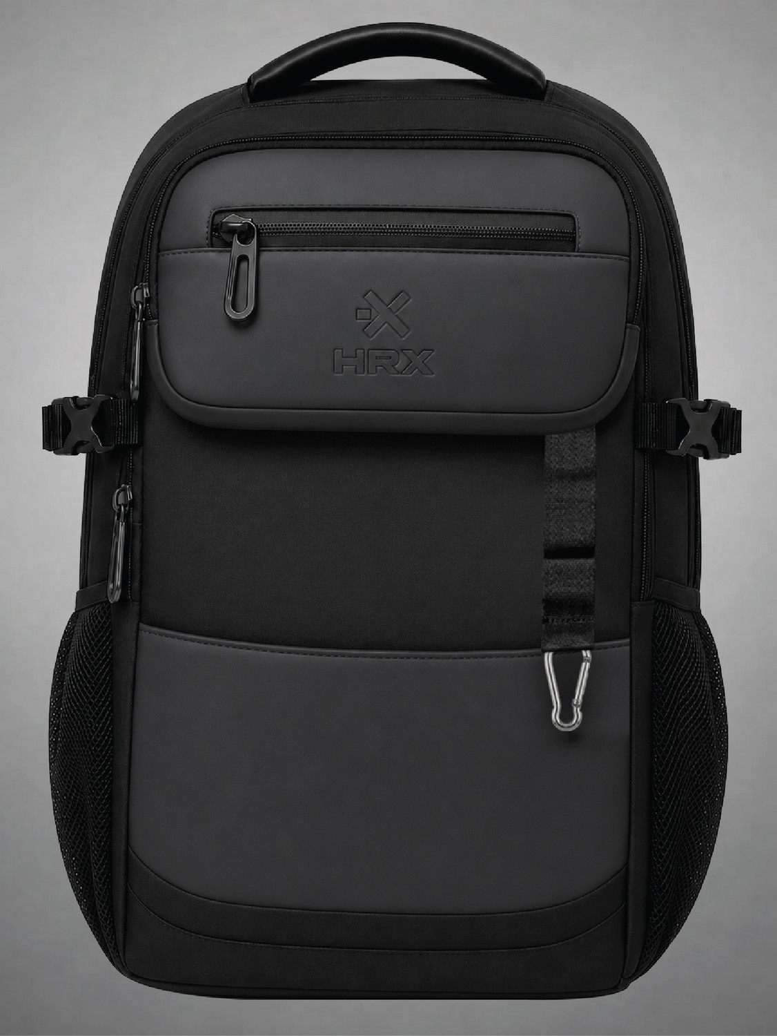 Image of HRX by Hrithik Roshan MetroVault Pro Laptop Backpack with Chest Strap, Luggage Strap and Rain Cover 42 L Laptop Backpack