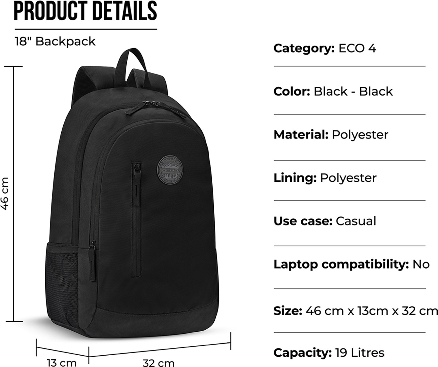 Image of Gear Eco 4 Backpack 19 L Backpack