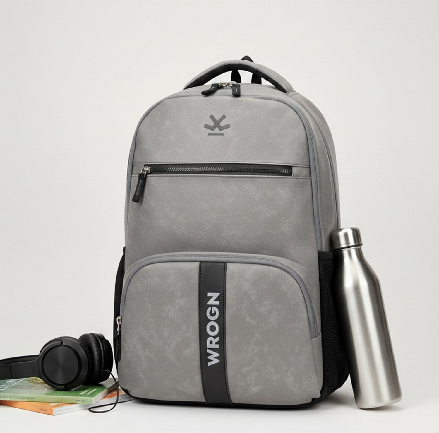 Image of WROGN Vintage Faux Leather Pu Waterproof Unisex Office /College /Business /School /bags 36 L Laptop Backpack