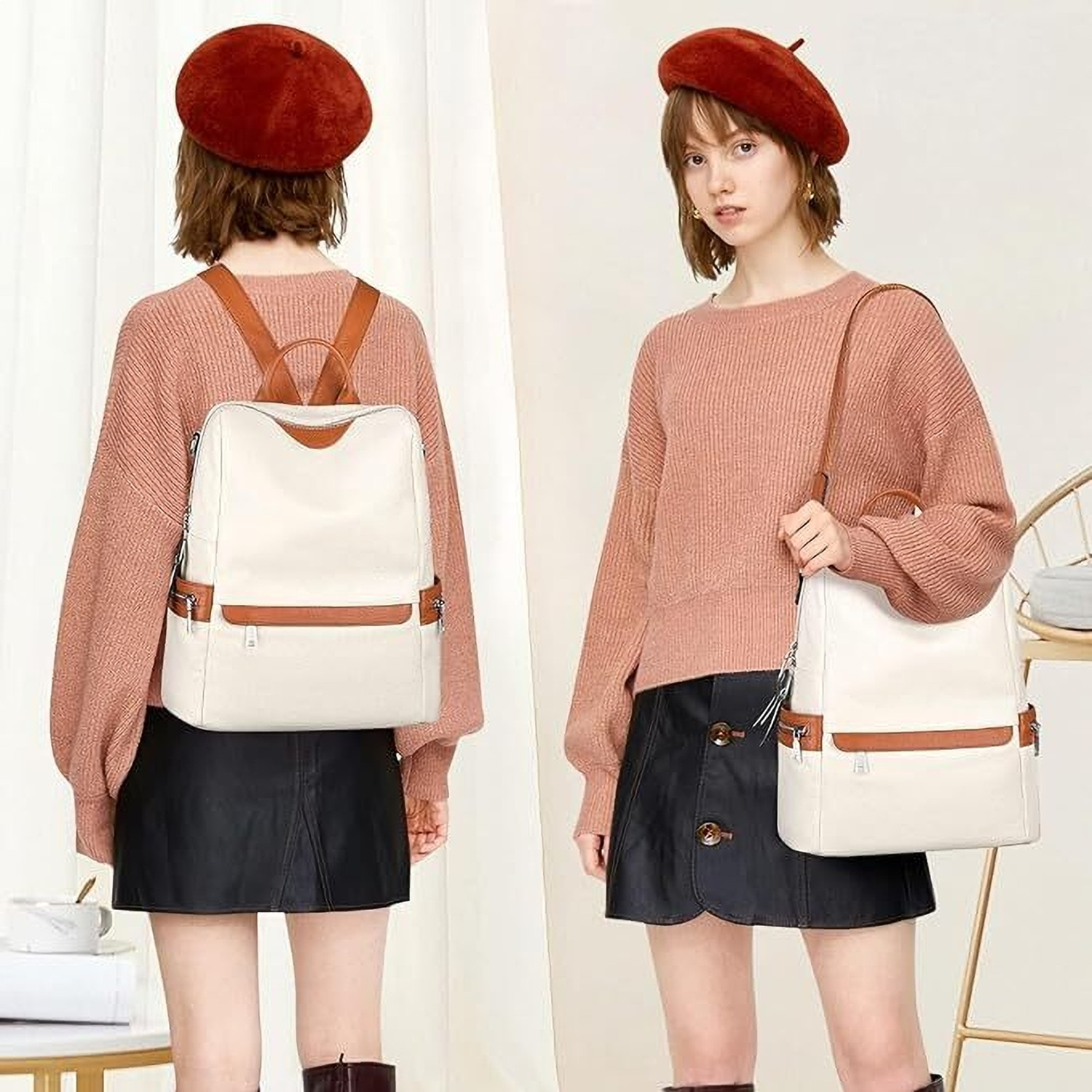 Image of GulshanCollection Medium 20 L Backpack Women's Fashion Backpack Purses Multipurpose Design 20 L Backpack