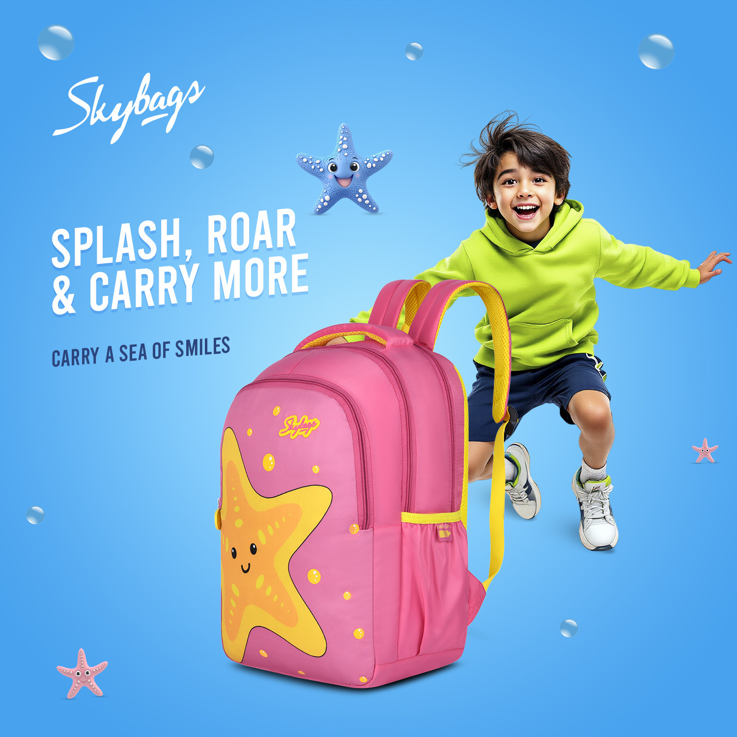 Image of SKYBAGS BUDDY 01 SCBP STARFISH PINK 20 L Backpack