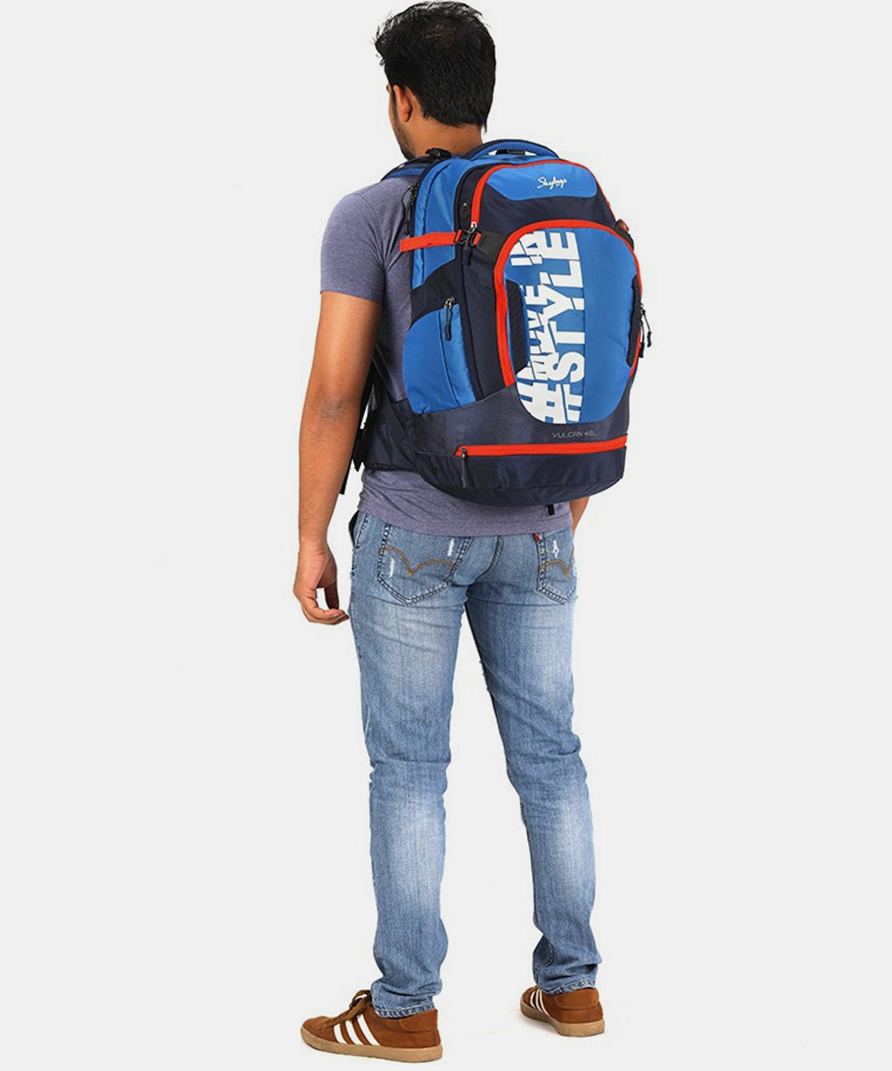 Image of SKYBAGS VULCAN 45 LAPTOP WEEKENDER (E) BLUE 45 L Laptop Backpack