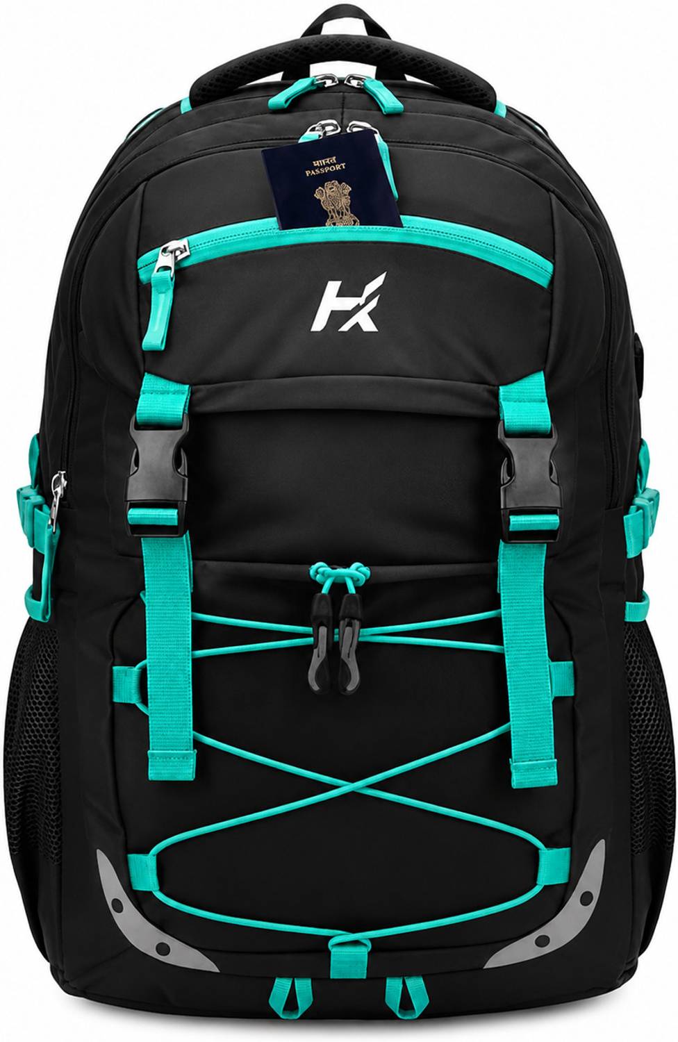 HINEX 45L Black Laptop Backpack - Image 1