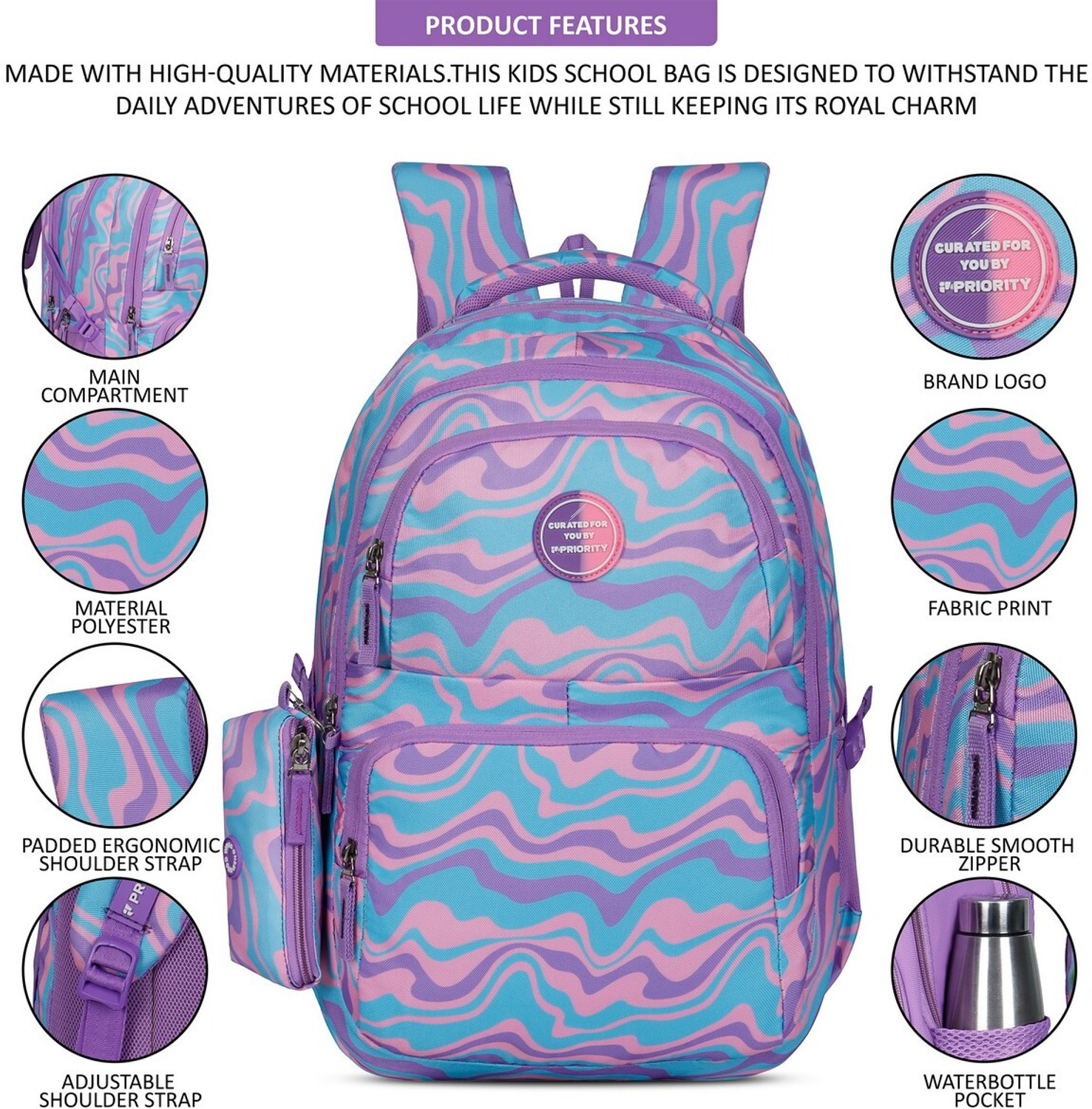 Image of Priority Glam 001 College Bag LVD 40 L Backpack