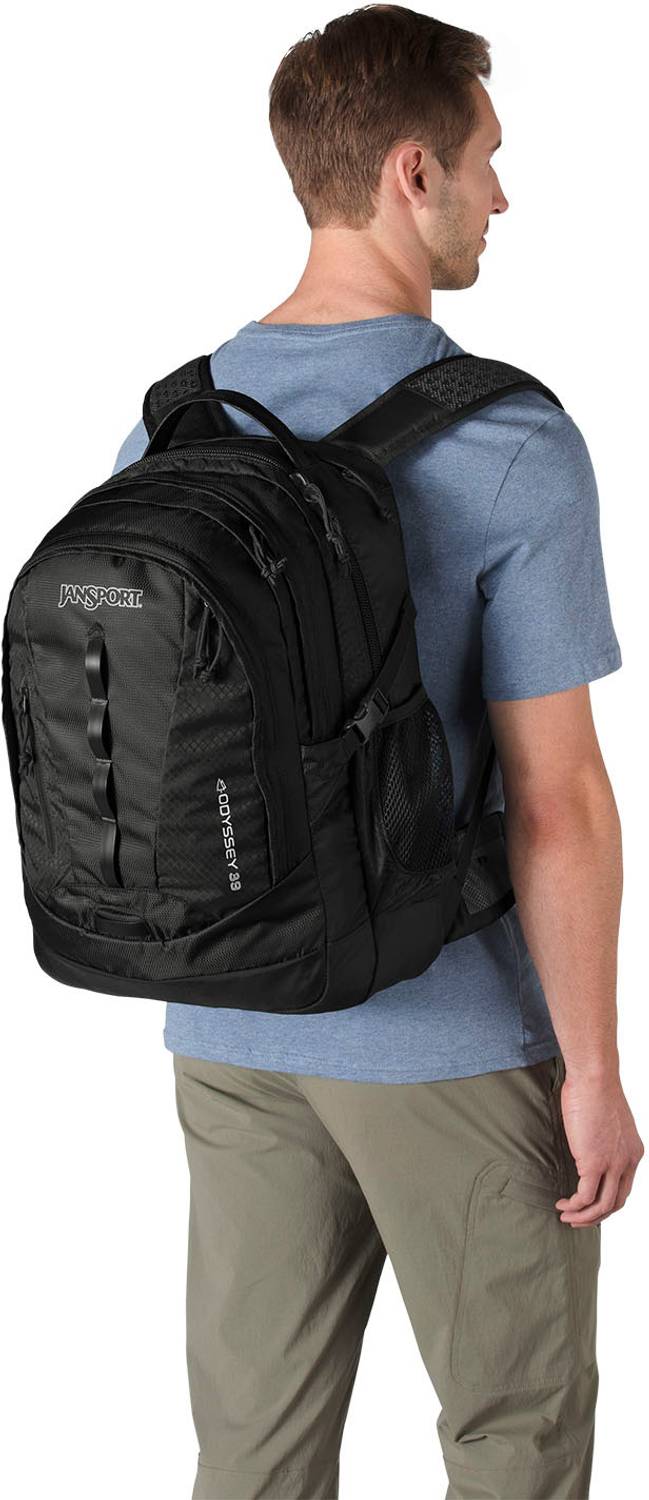 JanSport Odyssey Black 39L Laptop Backpack - Image 2