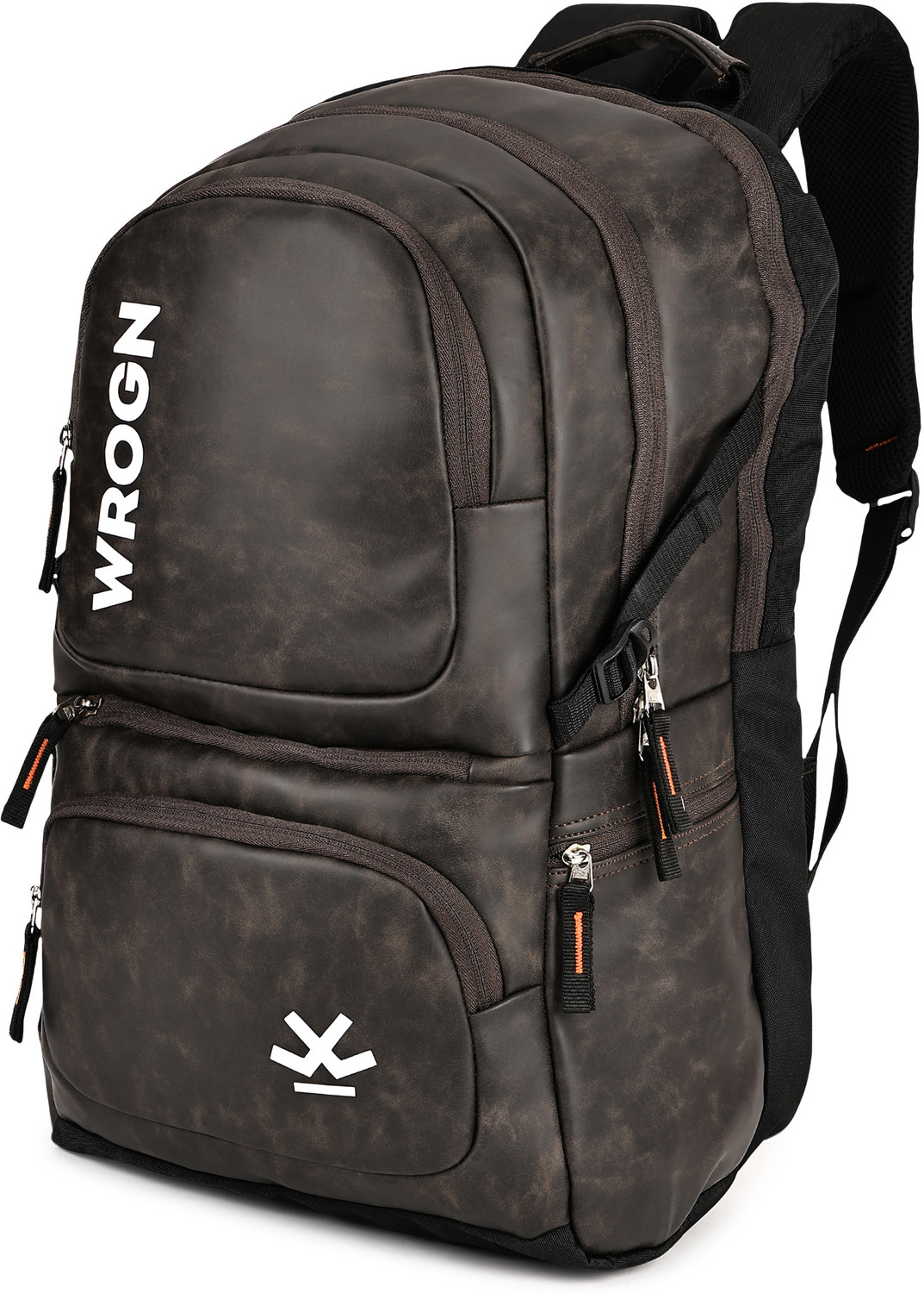Image of WROGN Unique Bag with rain cover Office /School /College /Business-BROWN CRUSH-36L 36 L Backpack