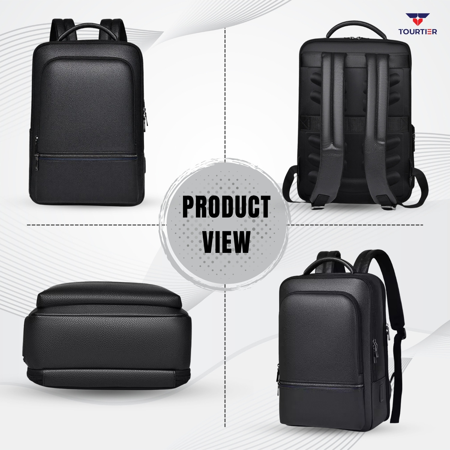 Image of TOURTIER Expandable with Shoe Compartment, Trolley Strap Bag for Office, College, Travel 25 L Laptop Backpack
