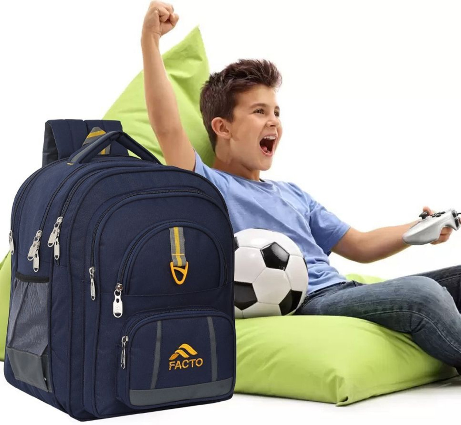 Image of facto 70 L Backpack Stylish Waterproof School bag 6th to 10th Class men & women 70 L Backpack