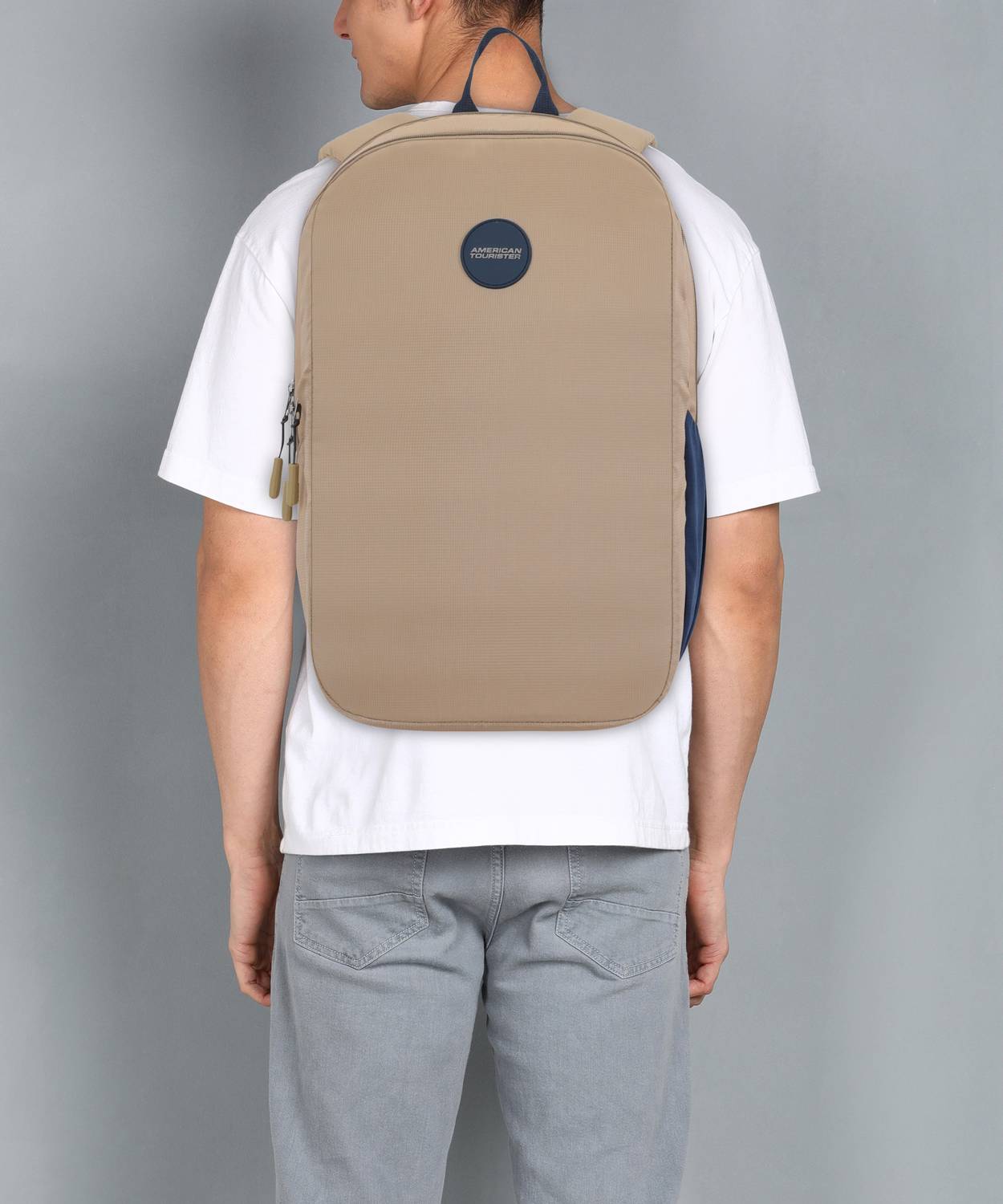 American Tourister Daybreak 25L Beige Laptop Backpack - Image 2