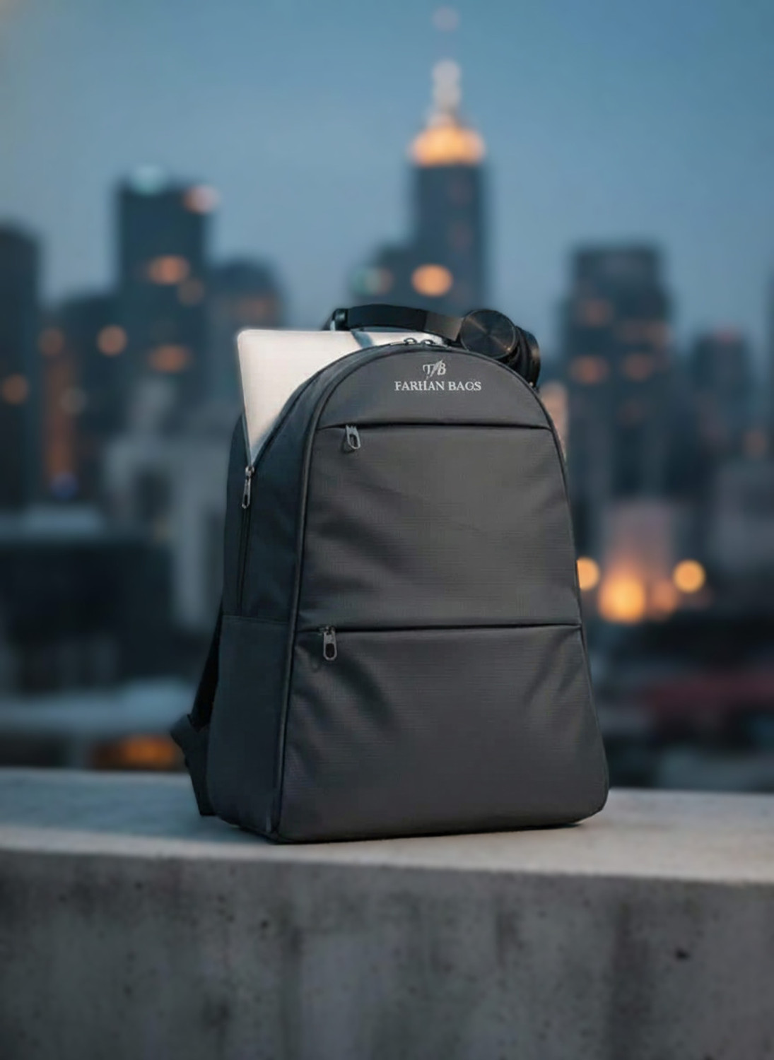 Image of Fast Fashion Farhan Bags Travel School College Office Bags Daily Use Bags Laptop Bag Backpack 30 L Laptop Backpack