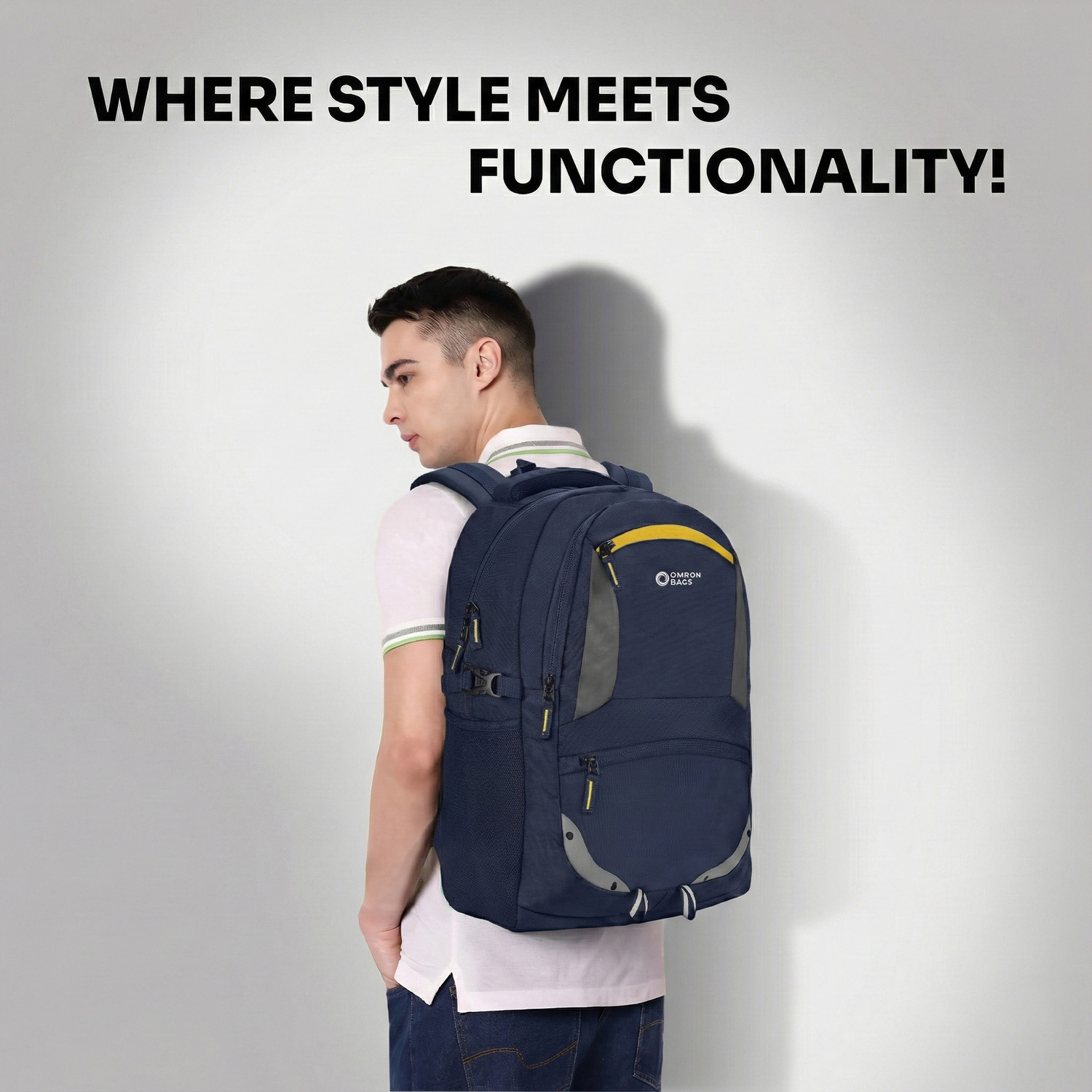 Image of OMRON BAGS Smart Backpack With Ready to Charge for Office /School /College /Travel 30 L Laptop Backpack