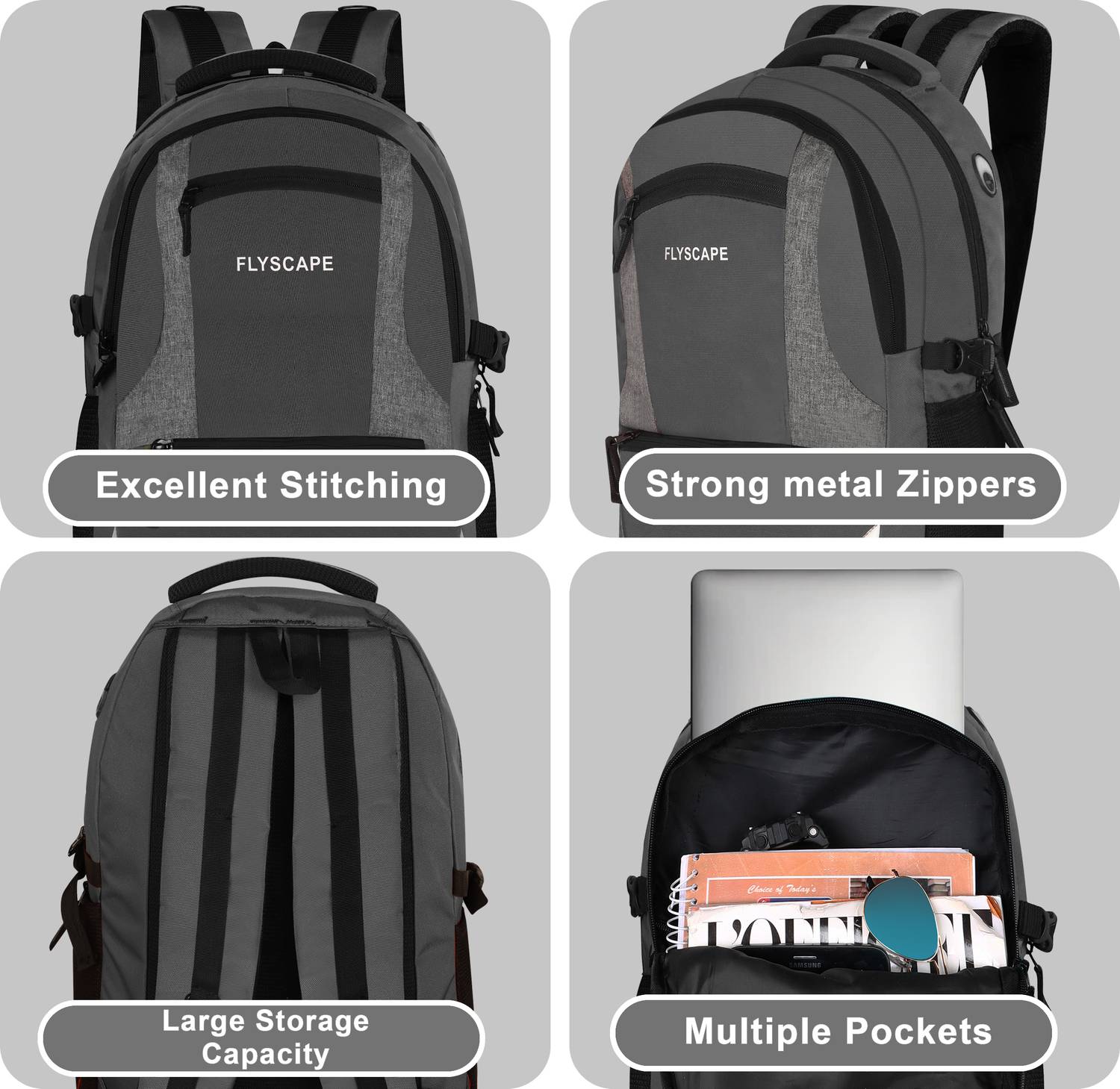 Flyscape Spacy 35L Laptop Backpack - Image 5