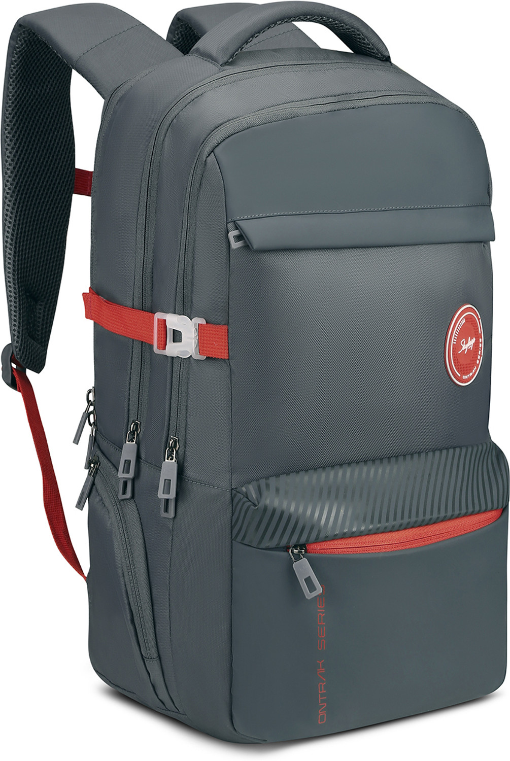 Image of SKYBAGS Ontrak 17 inch Compatible Laptop Backpack with 3 Specious Compartments & Rain Cover 30 L Laptop Backpack