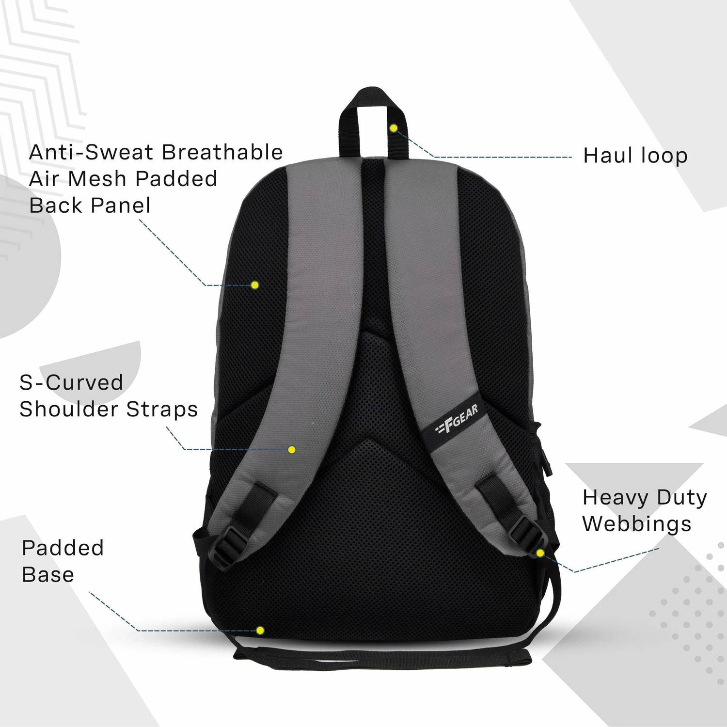 F Gear Bold Grey 24 L Backpack - Image 4