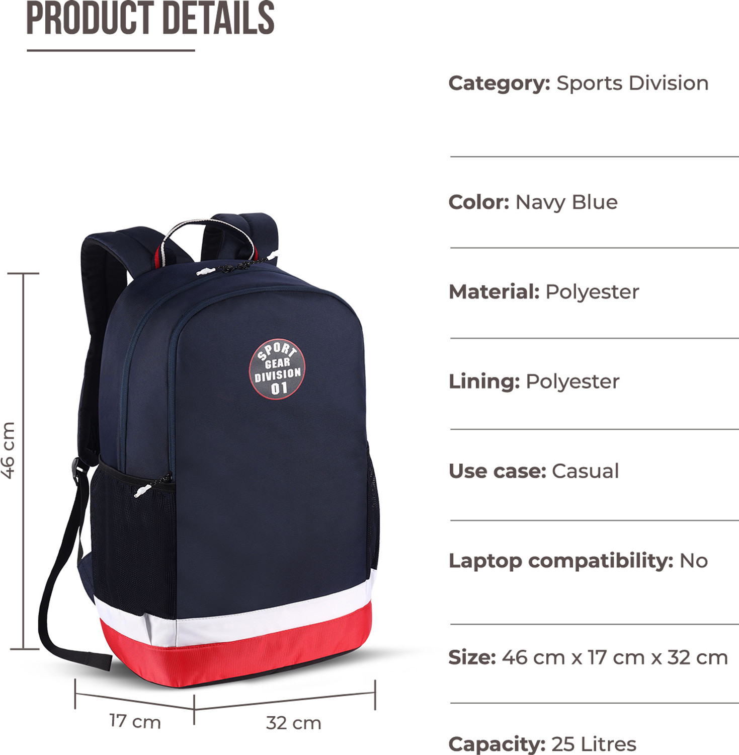 Image of Gear SPORT DIVISION BACKPACK 27 L Backpack