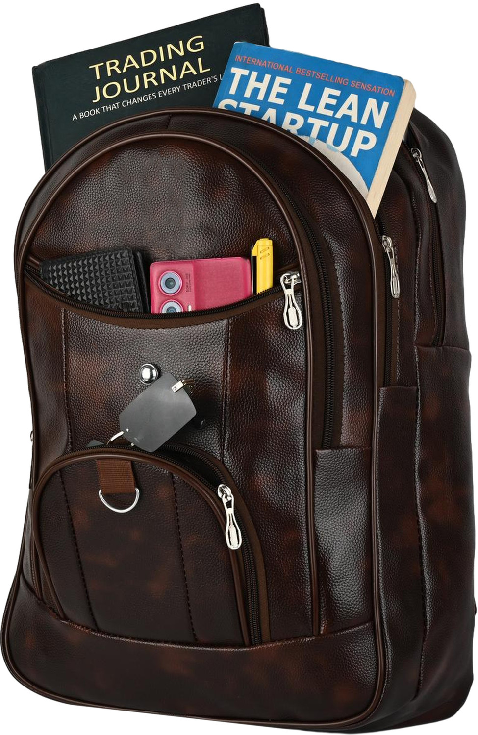 Image of Ronex Leatherette Waterproof Backpack For School Travel Office Going Boys And Girls 30 L Backpack